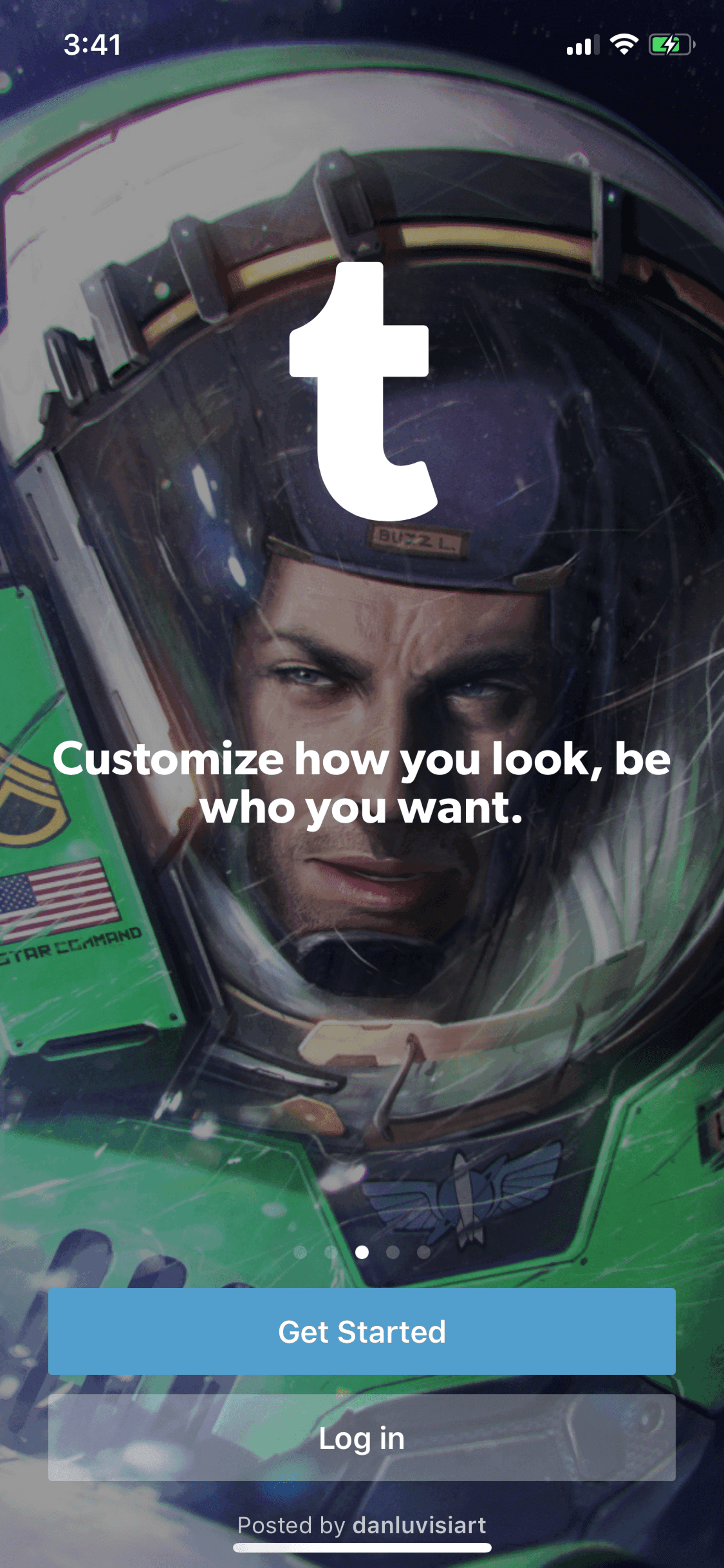 Tumblr iOS Social Networking interface screenshot 2
