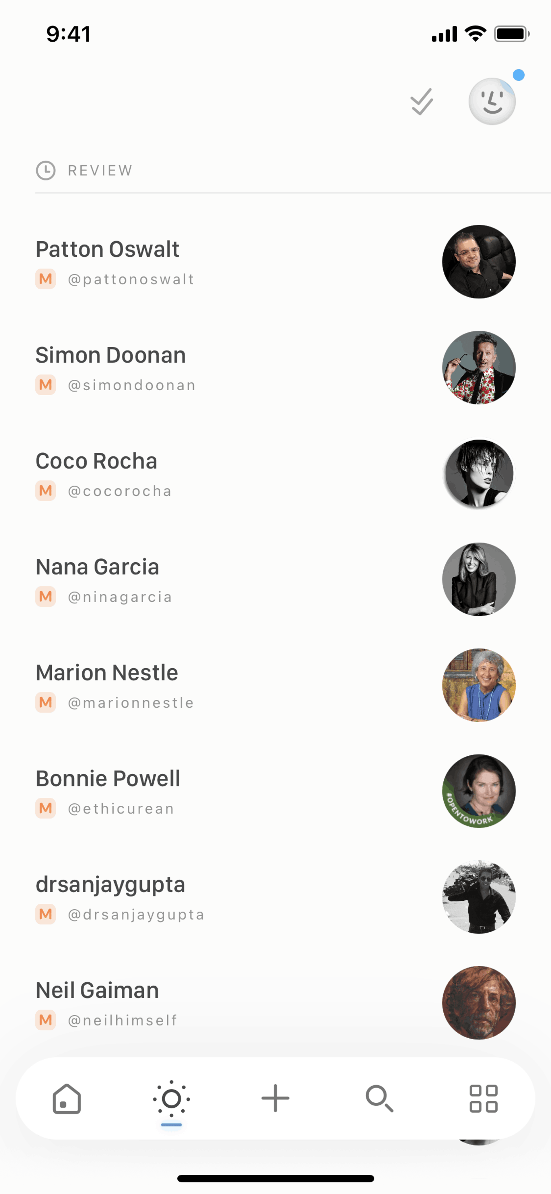 Clay iOS Productivity interface screenshot 3