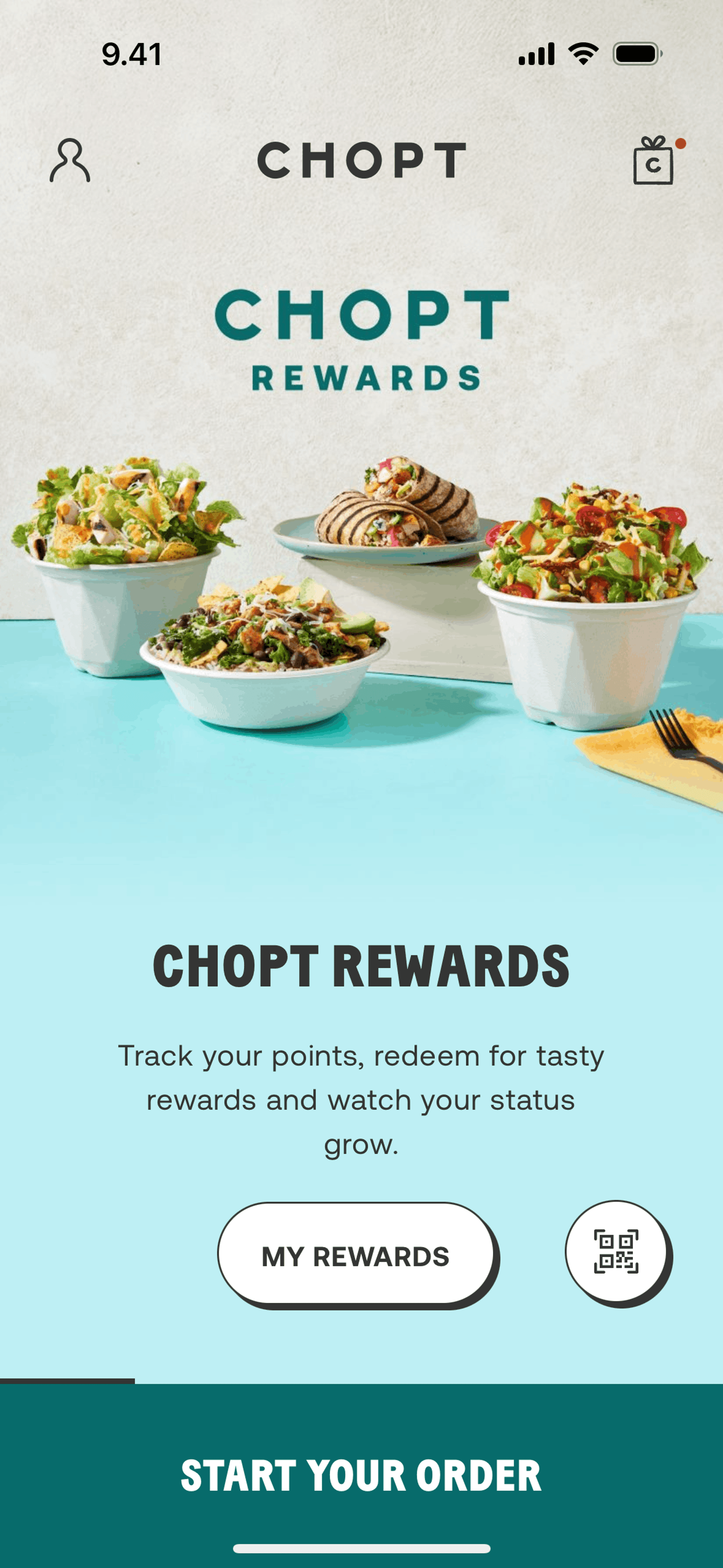 CHOPT iOS Food & Drink interface screenshot 6