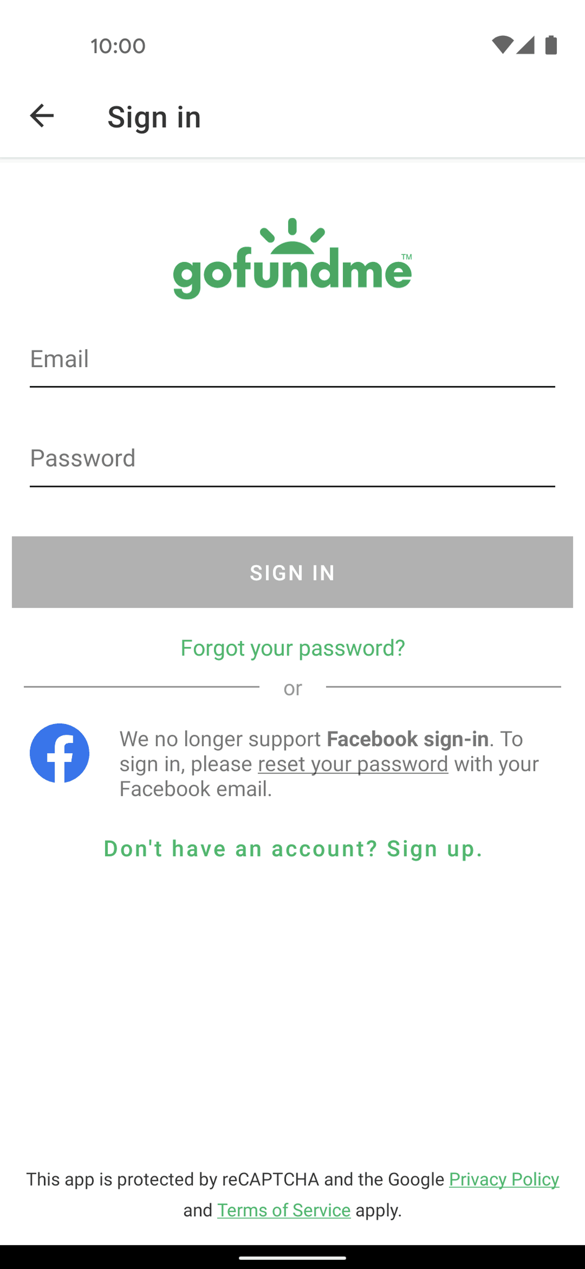 GoFundMe Android Social Networking interface screenshot 17