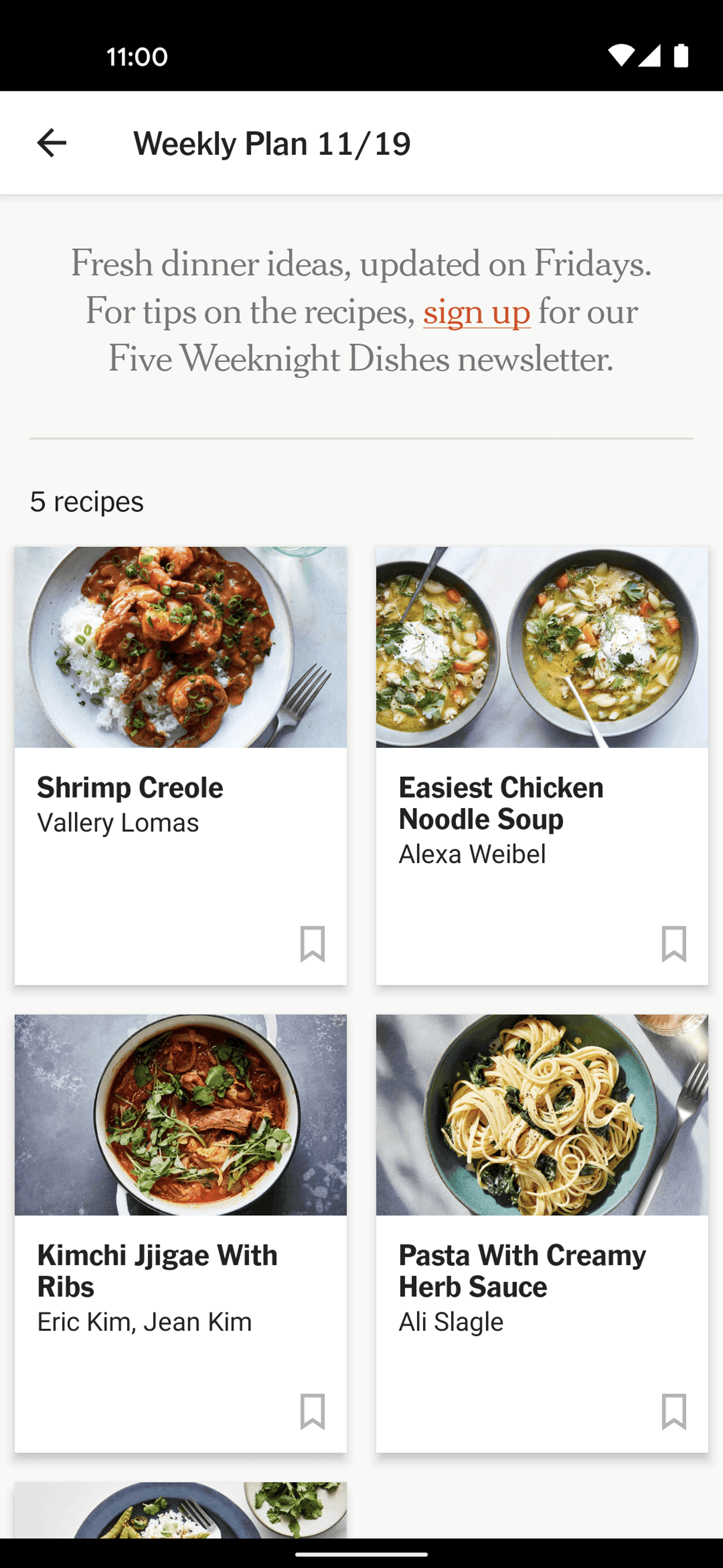 NYT Cooking Android Food & Drink interface screenshot 15