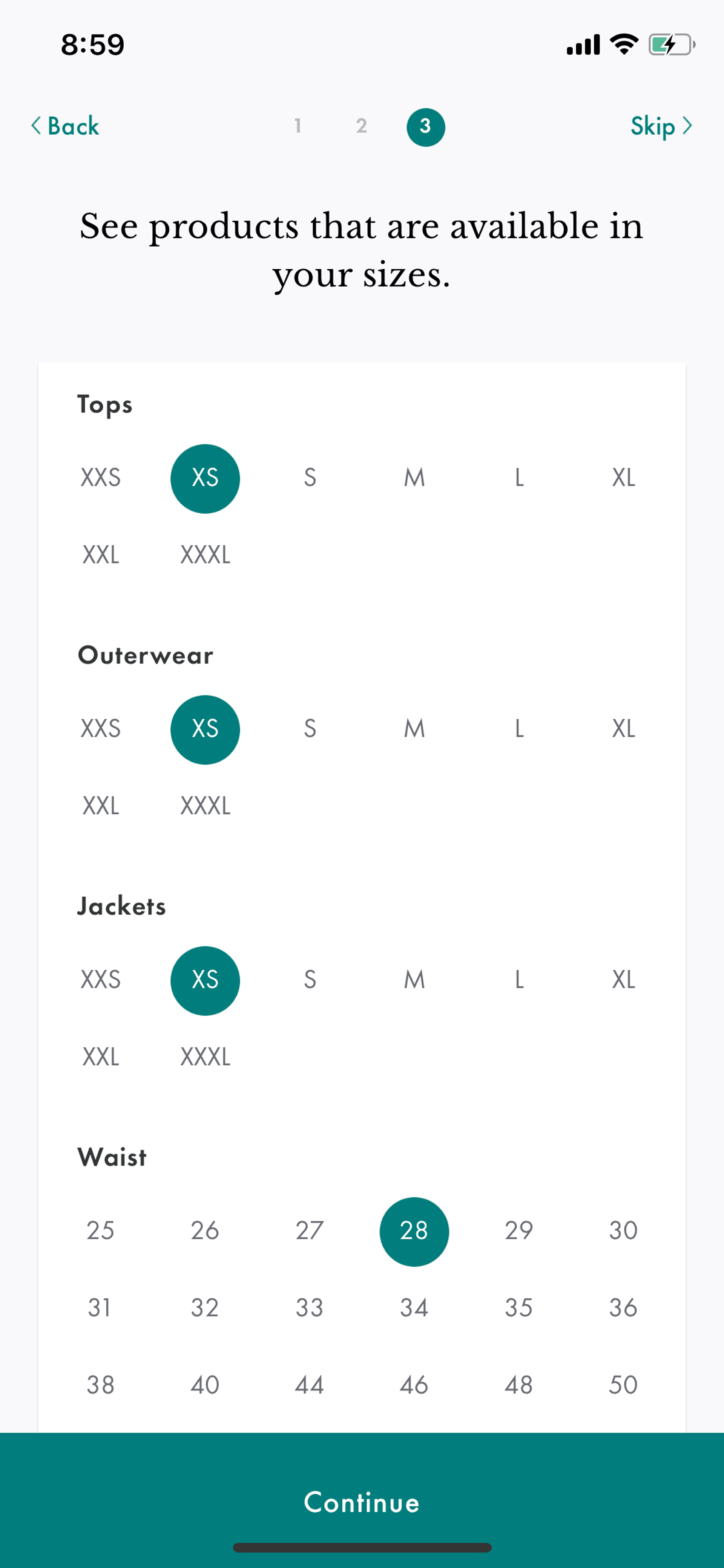 Spring iOS Shopping interface screenshot 5