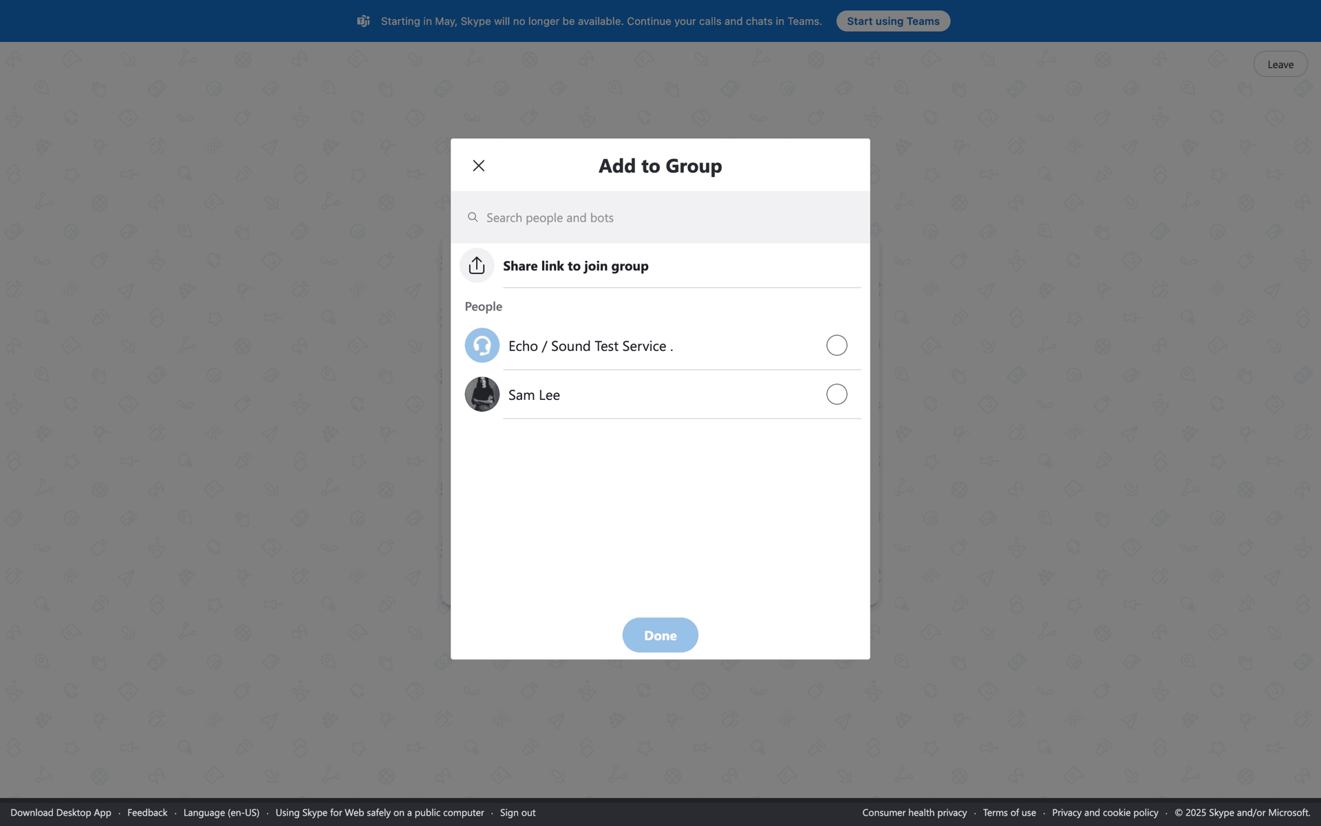 Skype Web Social Networking interface screenshot 23