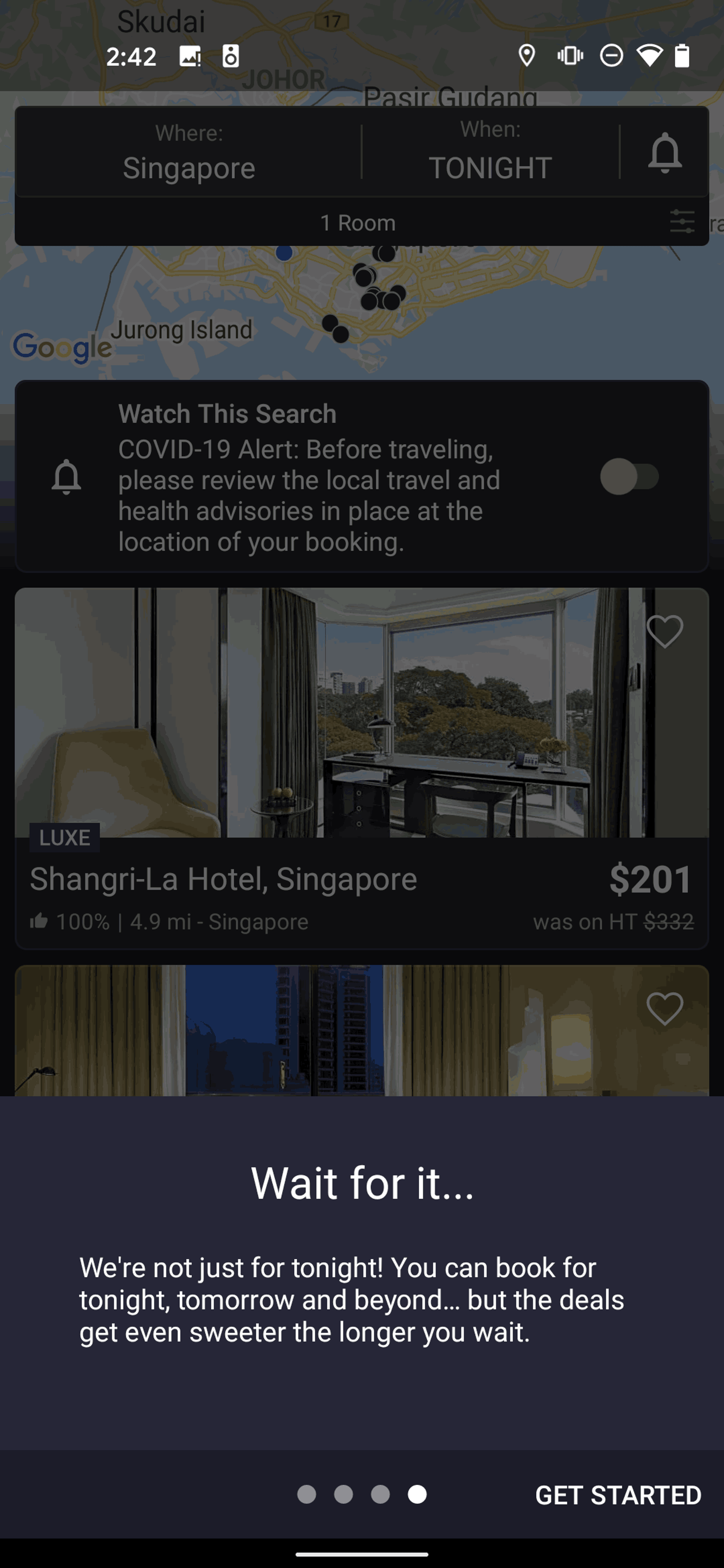 HotelTonight Android Travel & Transportation interface screenshot 6
