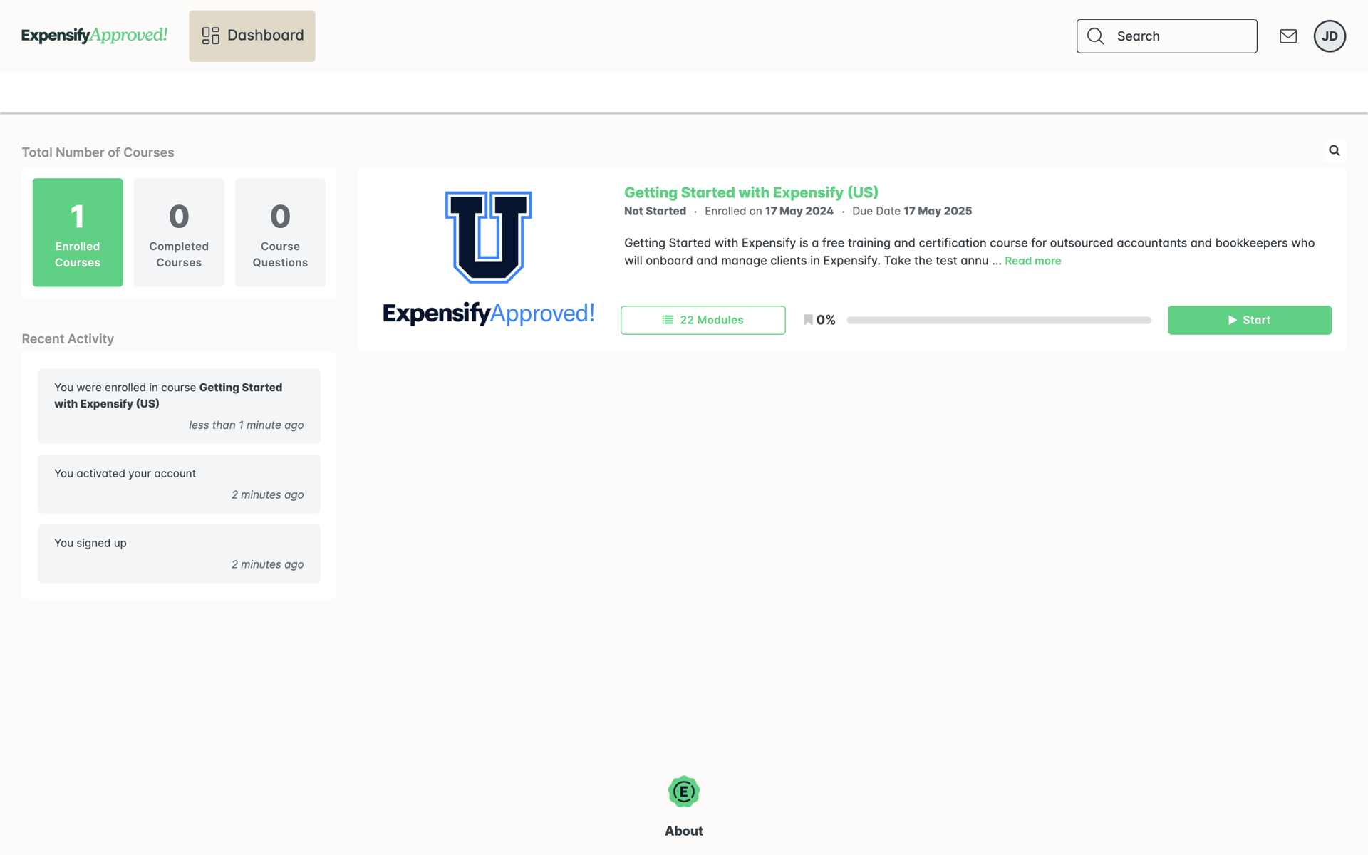 Expensify Web Finance interface screenshot 3