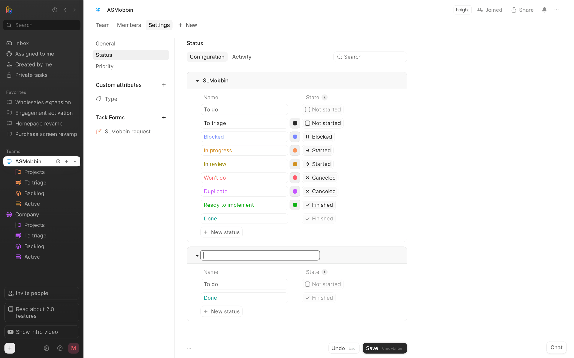 Height Web Business interface screenshot 13