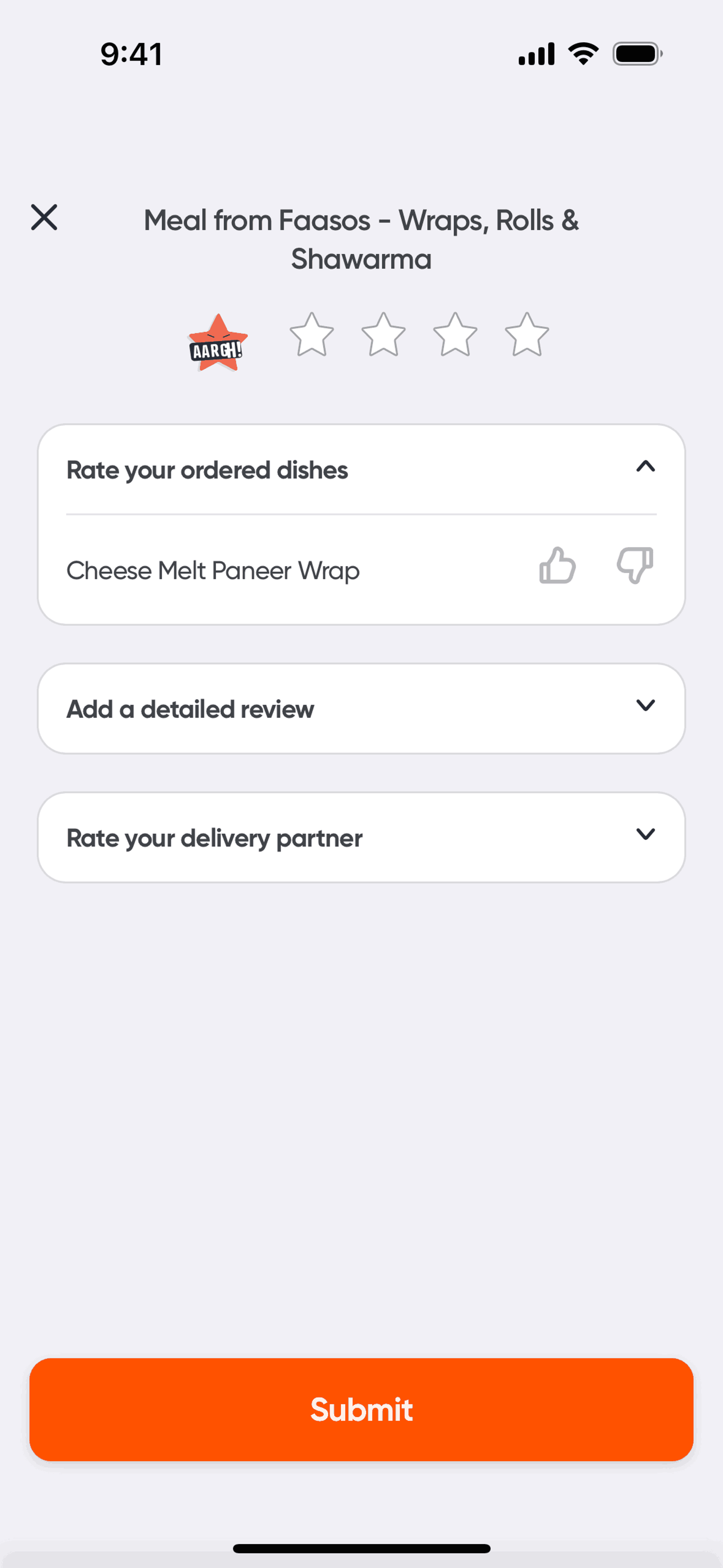 Swiggy iOS Food & Drink interface screenshot 19