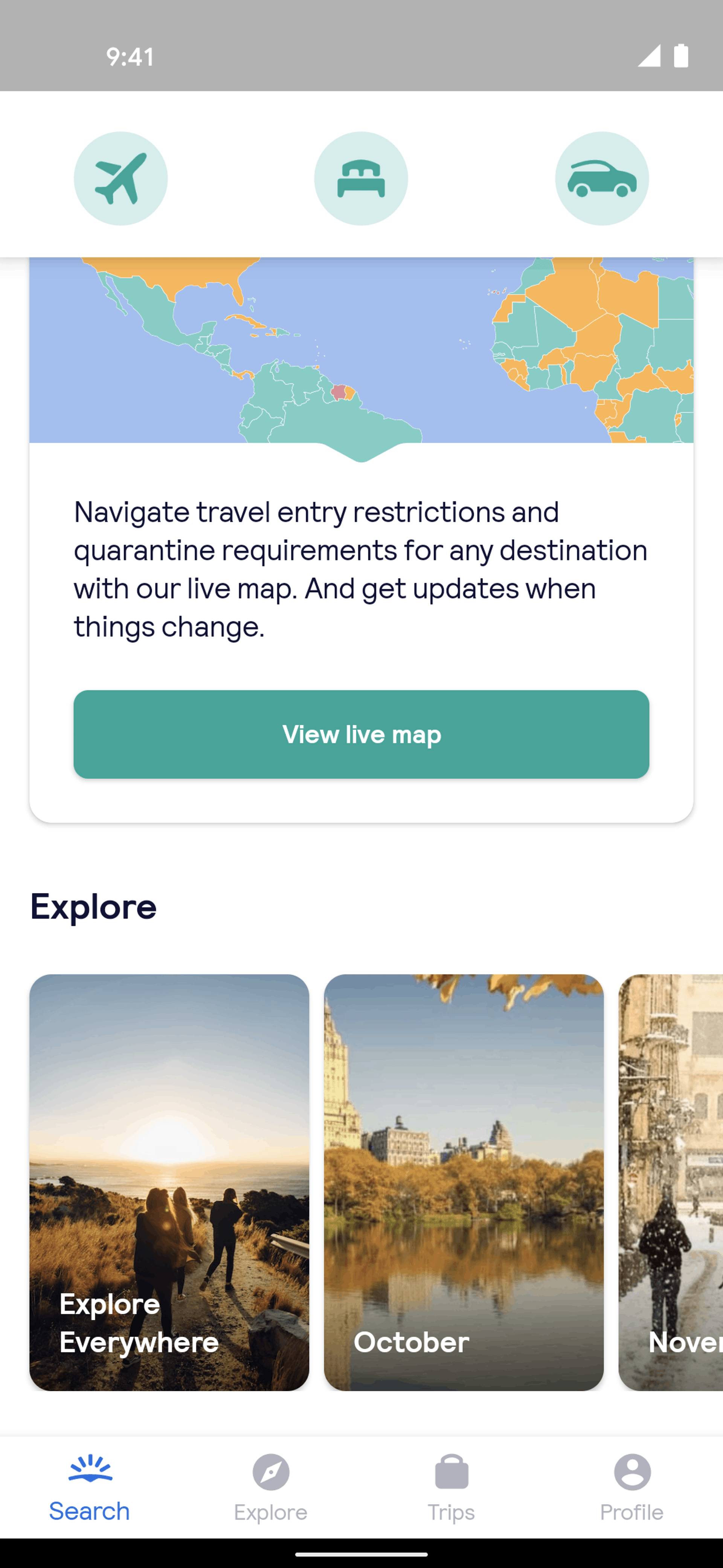 Skyscanner Android Travel & Transportation interface screenshot 22