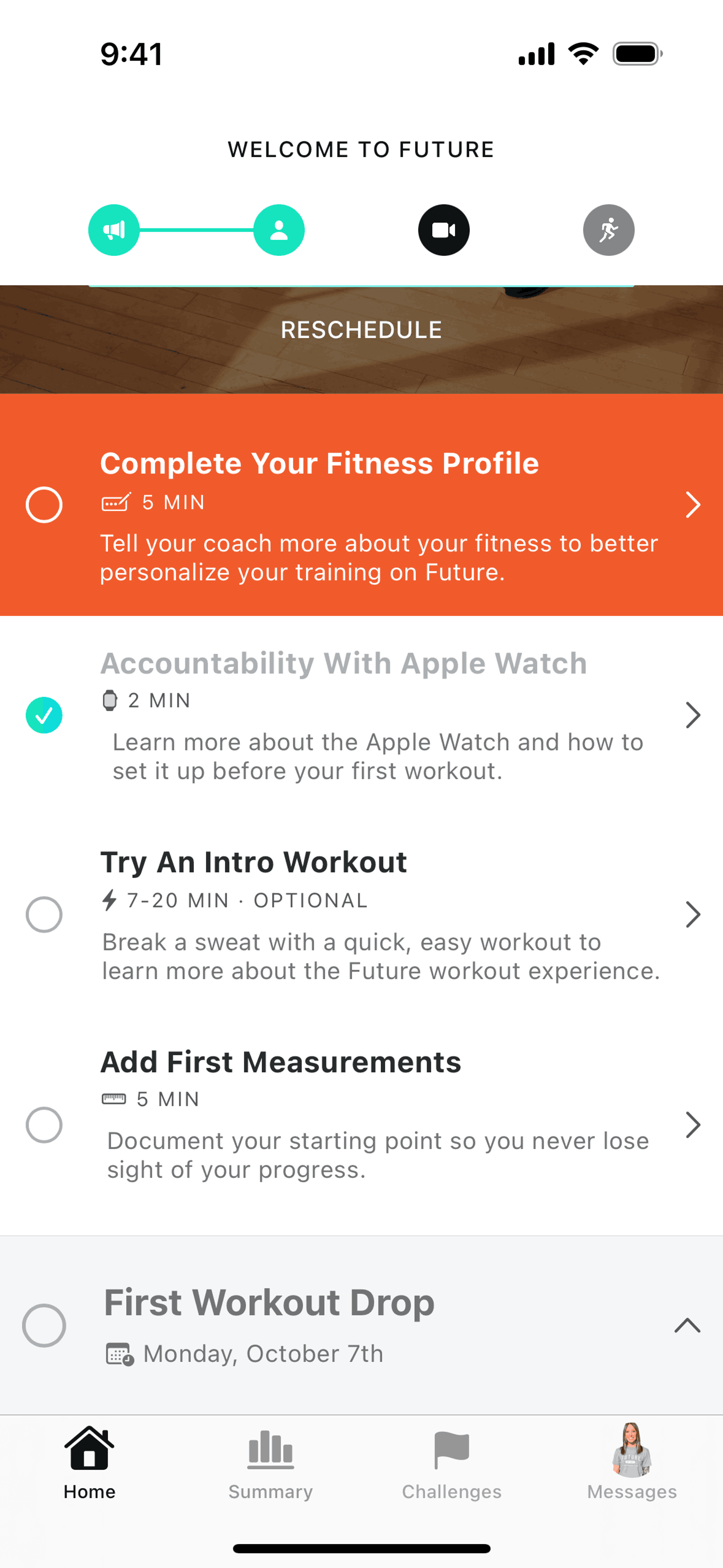 Future iOS Sports interface screenshot 16
