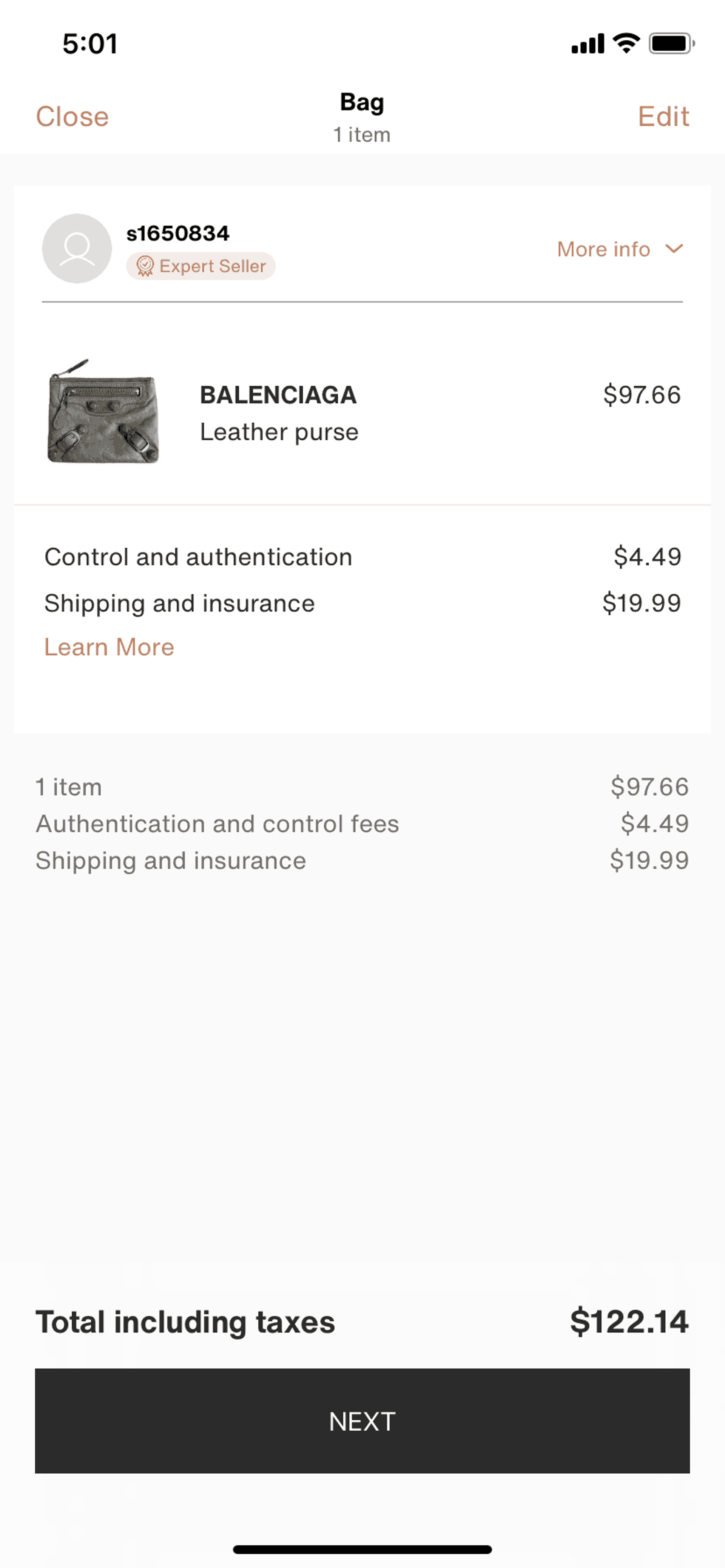 Vestiaire Collective iOS Shopping interface screenshot 24
