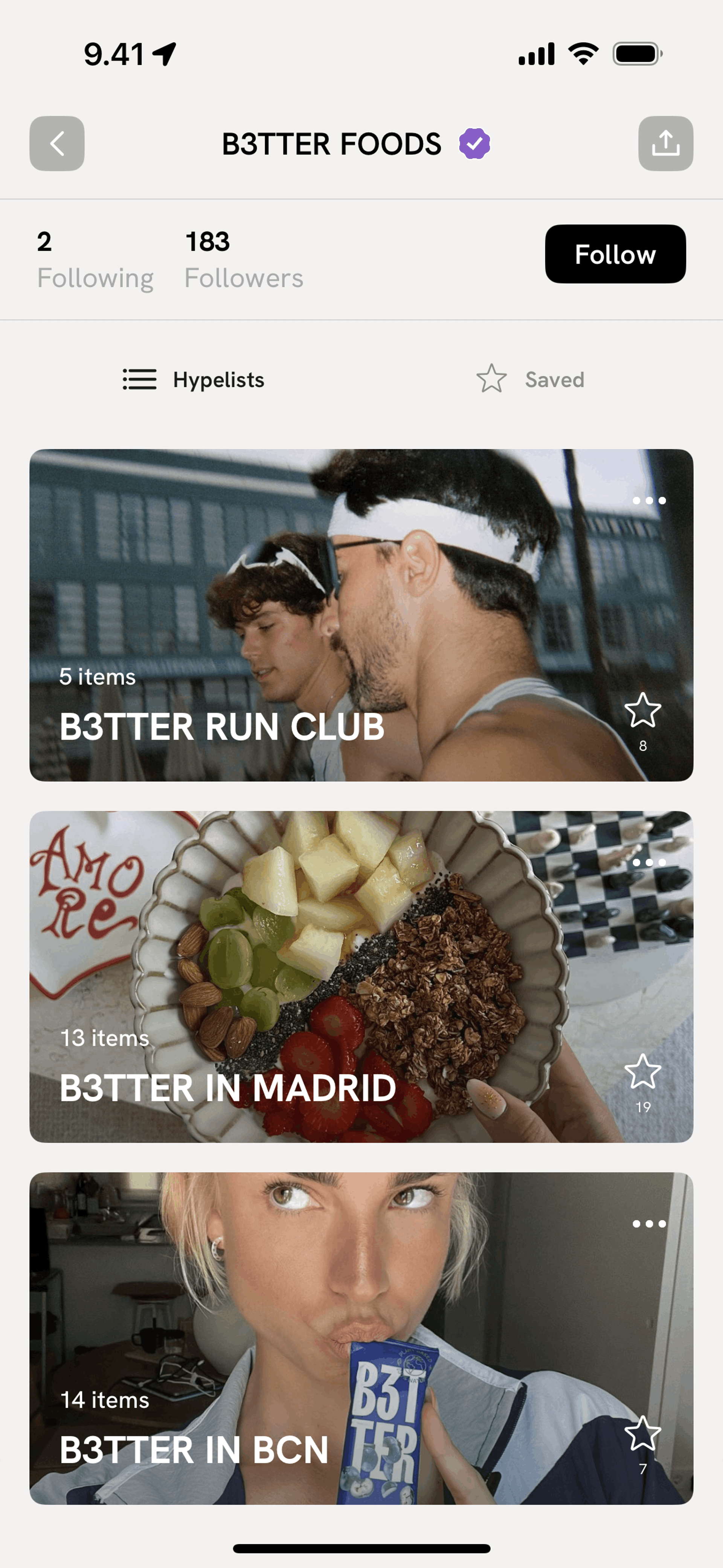 Hypelist iOS Social Networking interface screenshot 4