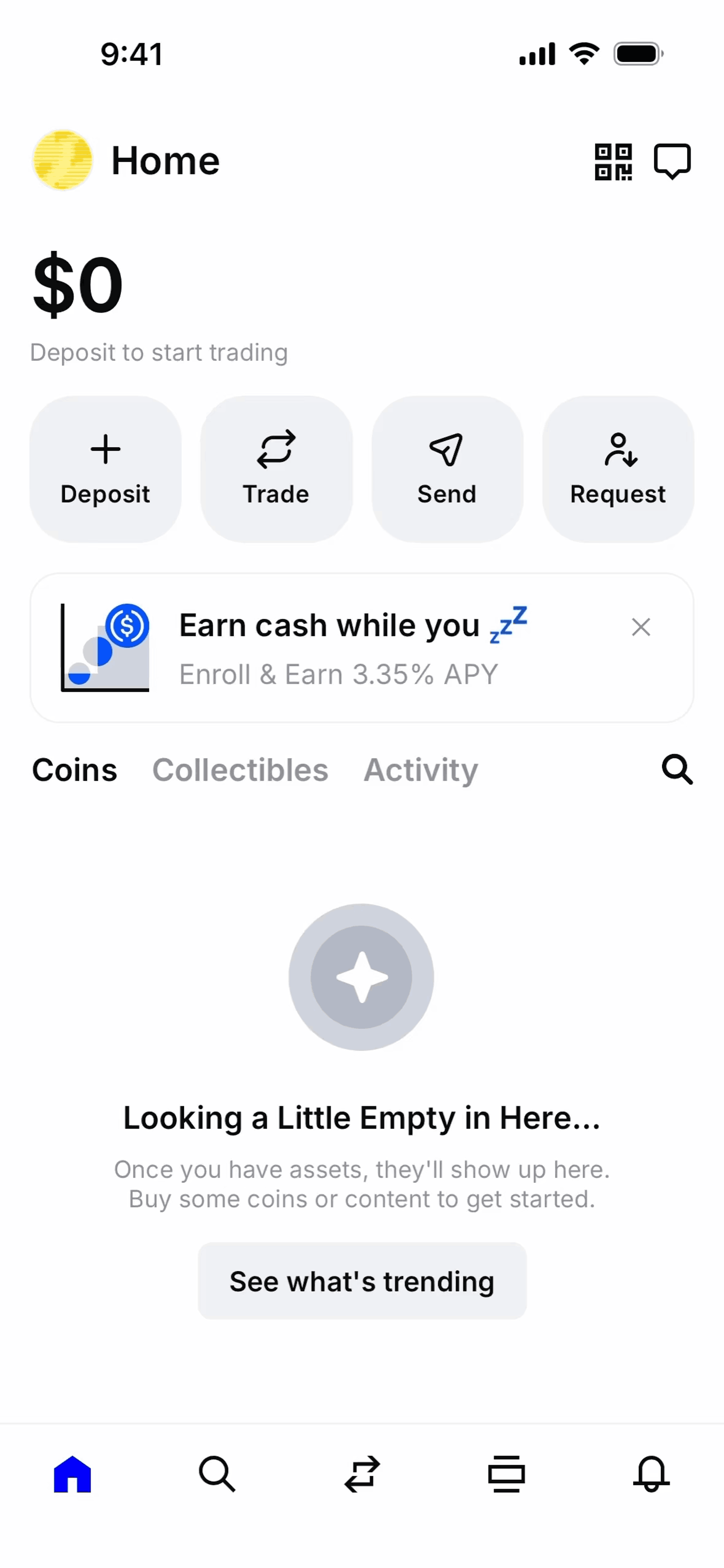 Base iOS trading interface screenshot 2