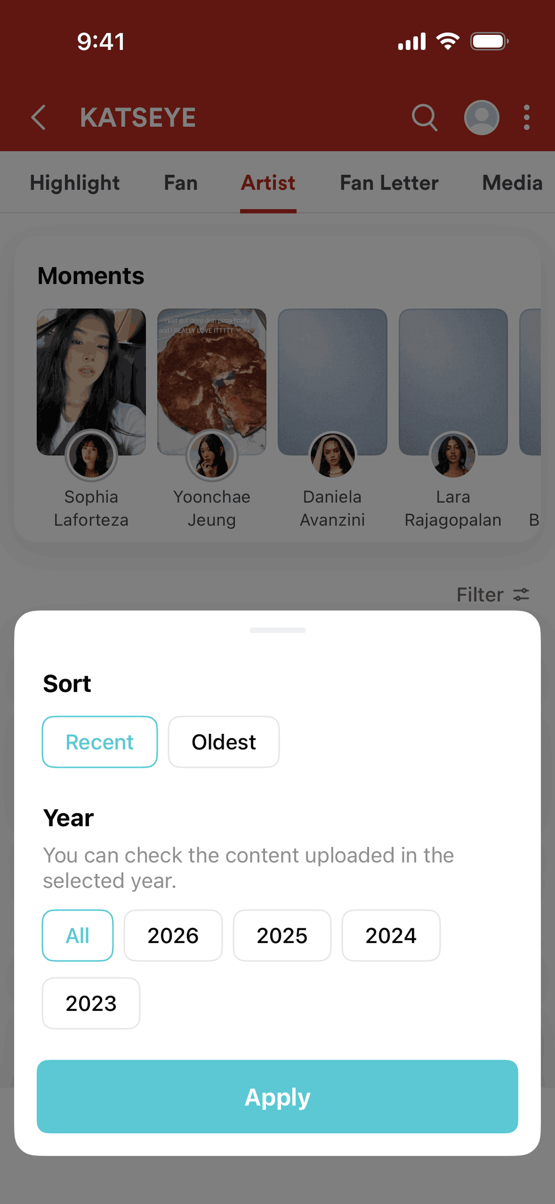Weverse iOS Social Networking interface screenshot 11
