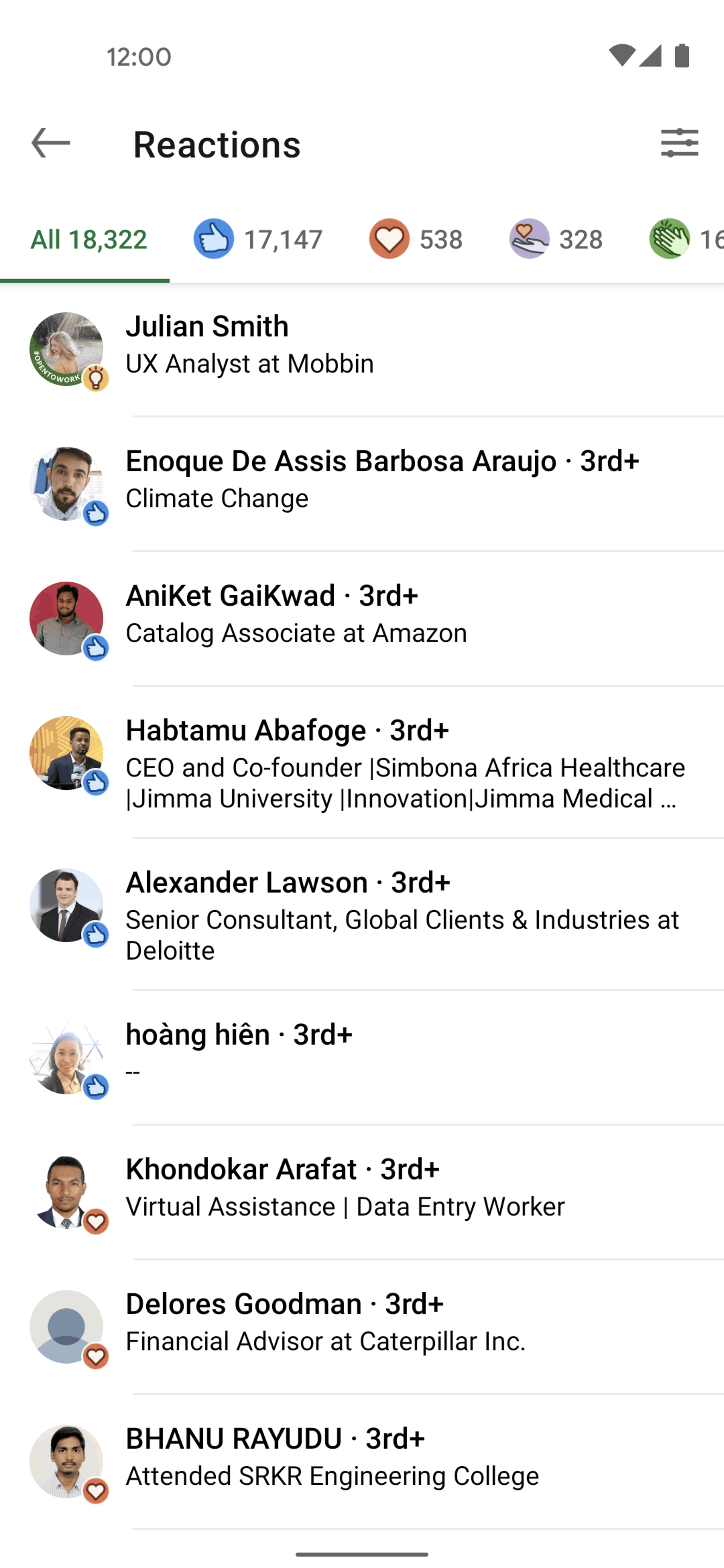 LinkedIn Android Business interface screenshot 10
