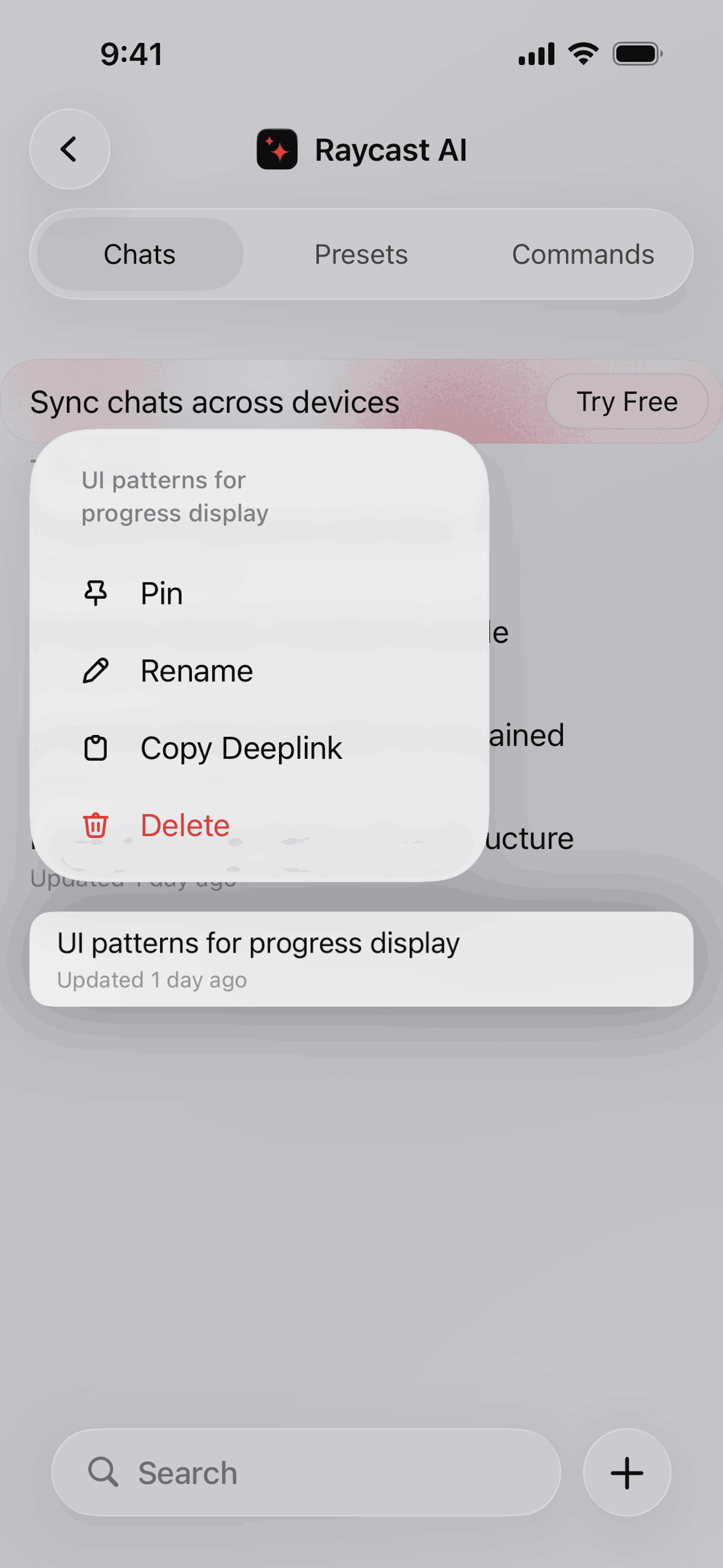 Raycast iOS Productivity interface screenshot 21