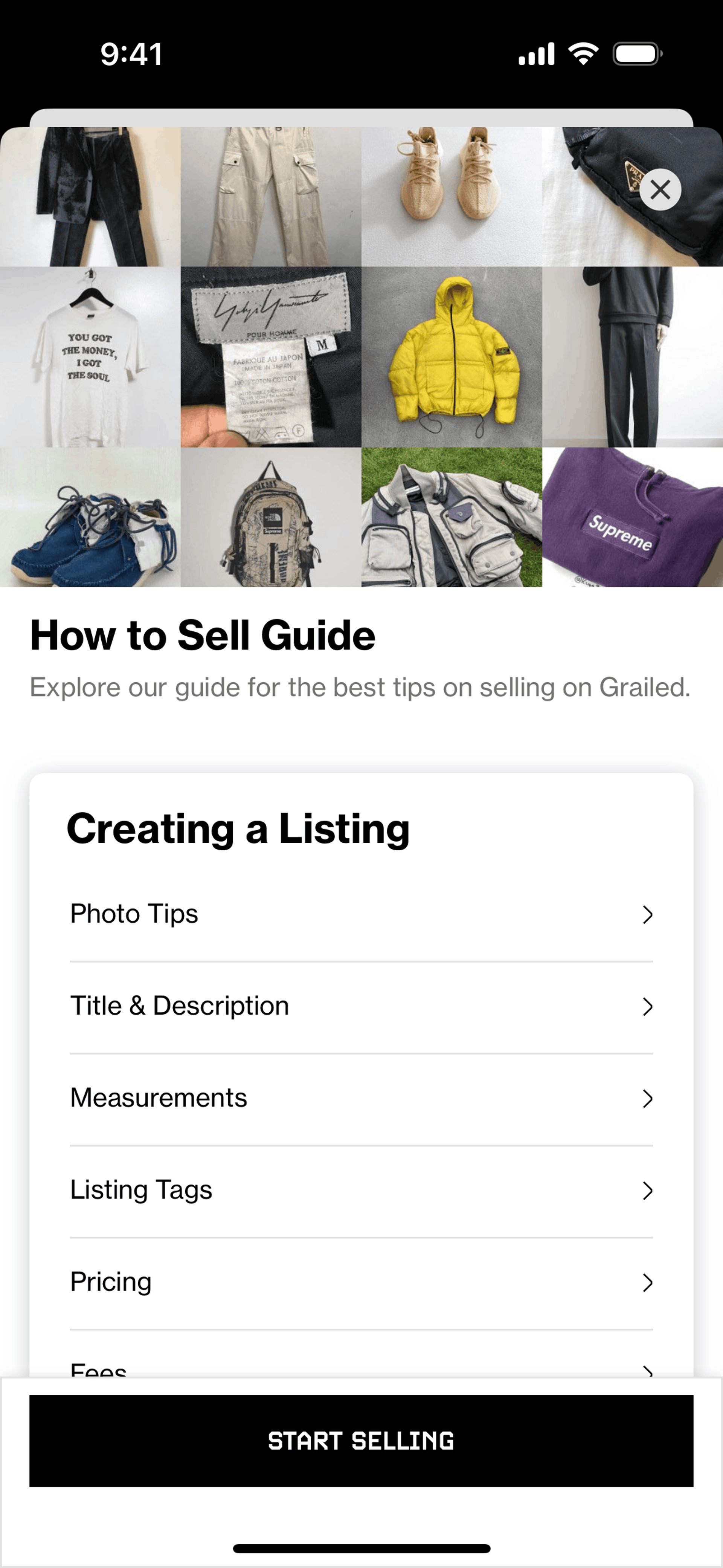 Grailed iOS Shopping interface screenshot 24