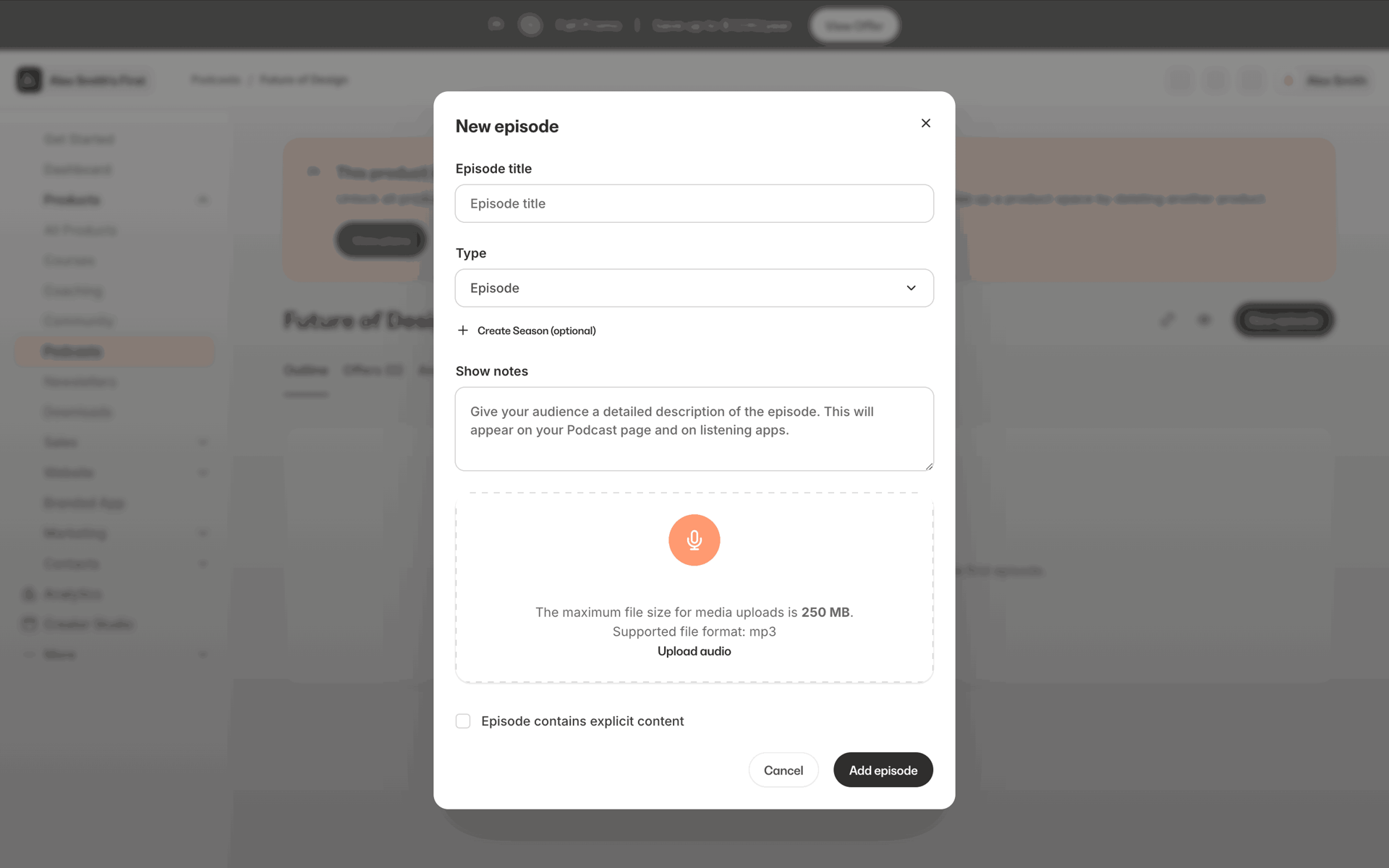 Kajabi Web Business interface screenshot 24