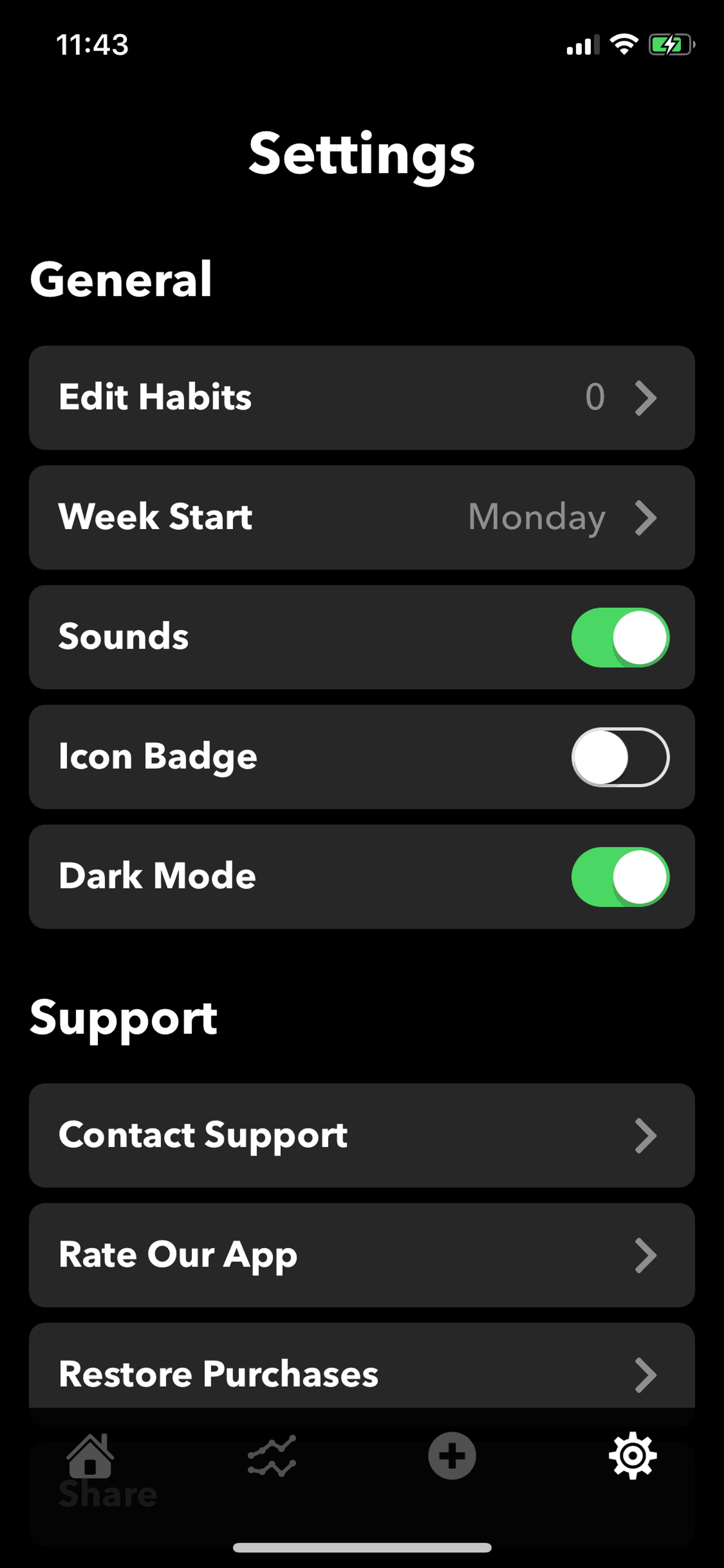 HabitMinder iOS Health & Fitness interface screenshot 21
