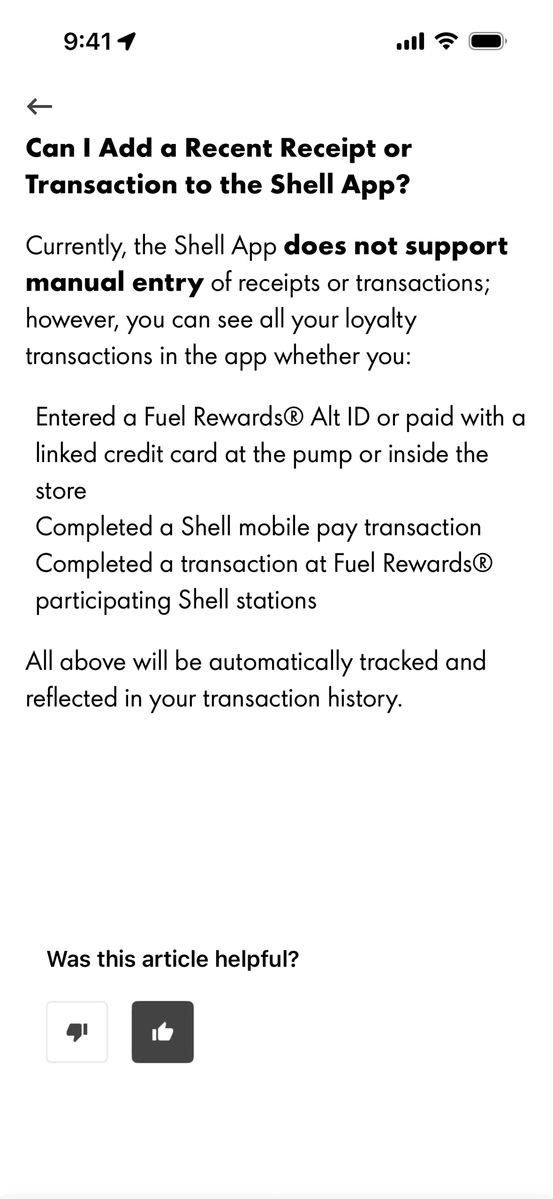 Shell iOS Maps & Navigation interface screenshot 11