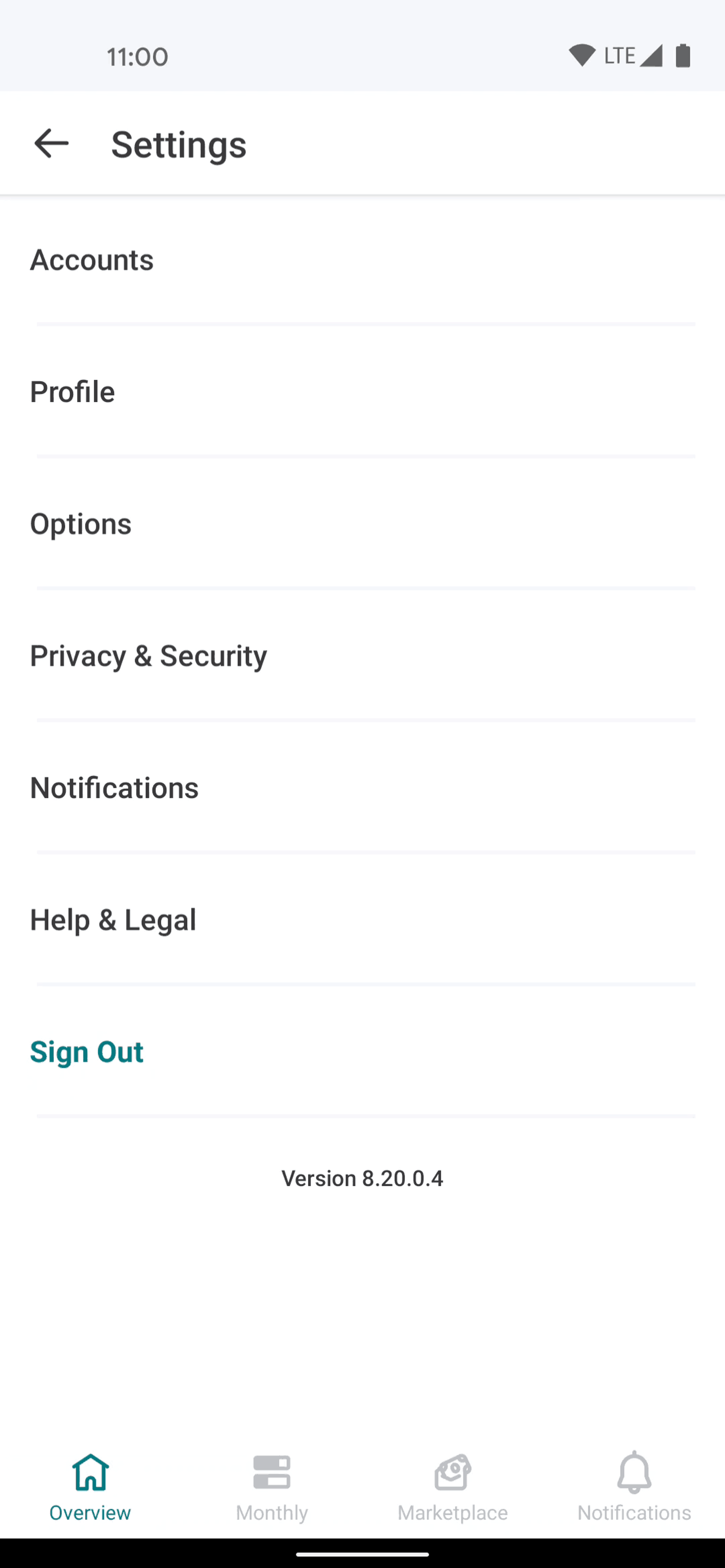 Mint Android Finance interface screenshot 4