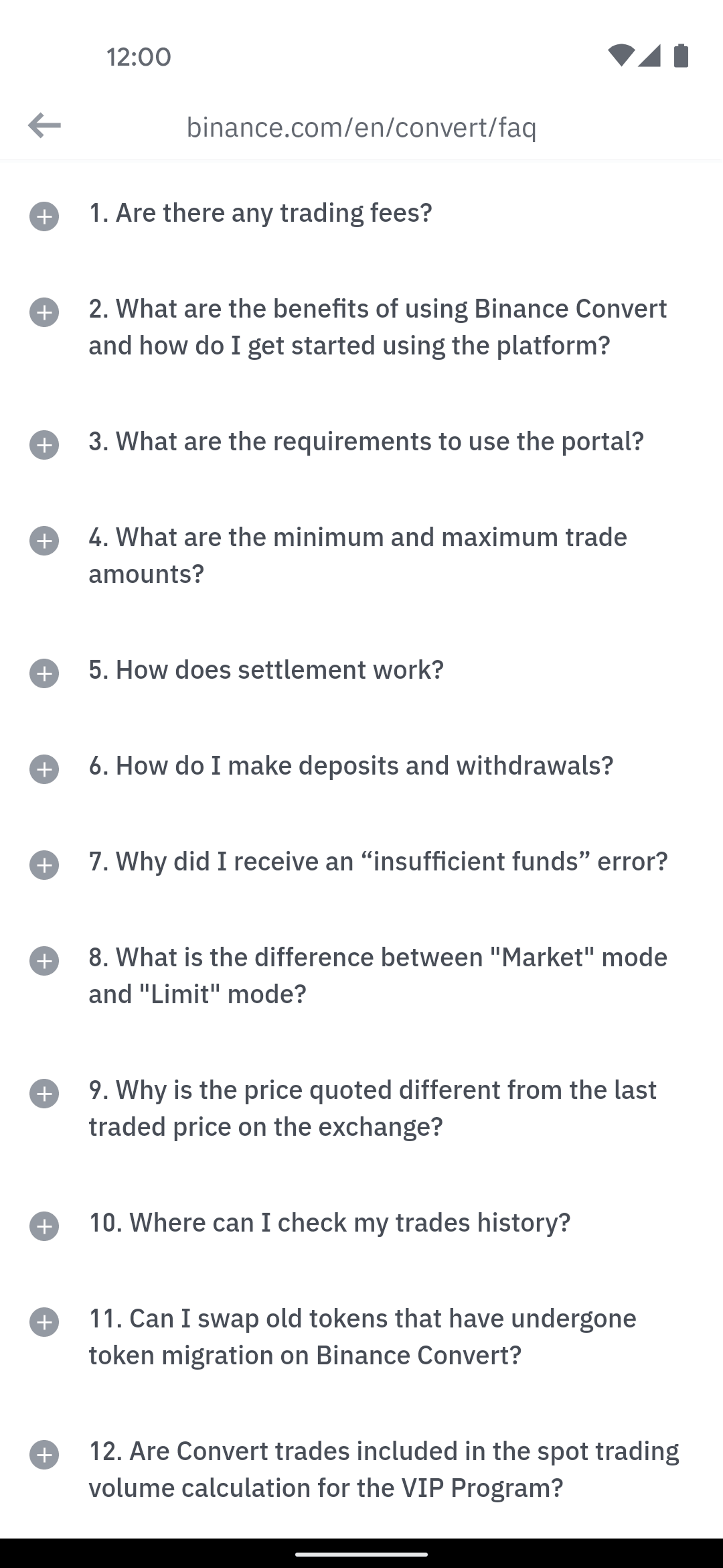 Binance Android Finance interface screenshot 8