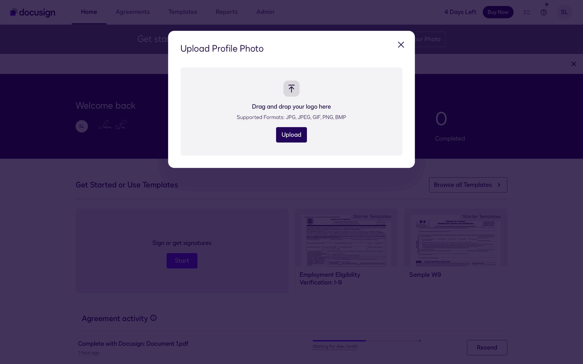 Docusign Web Business interface screenshot 6