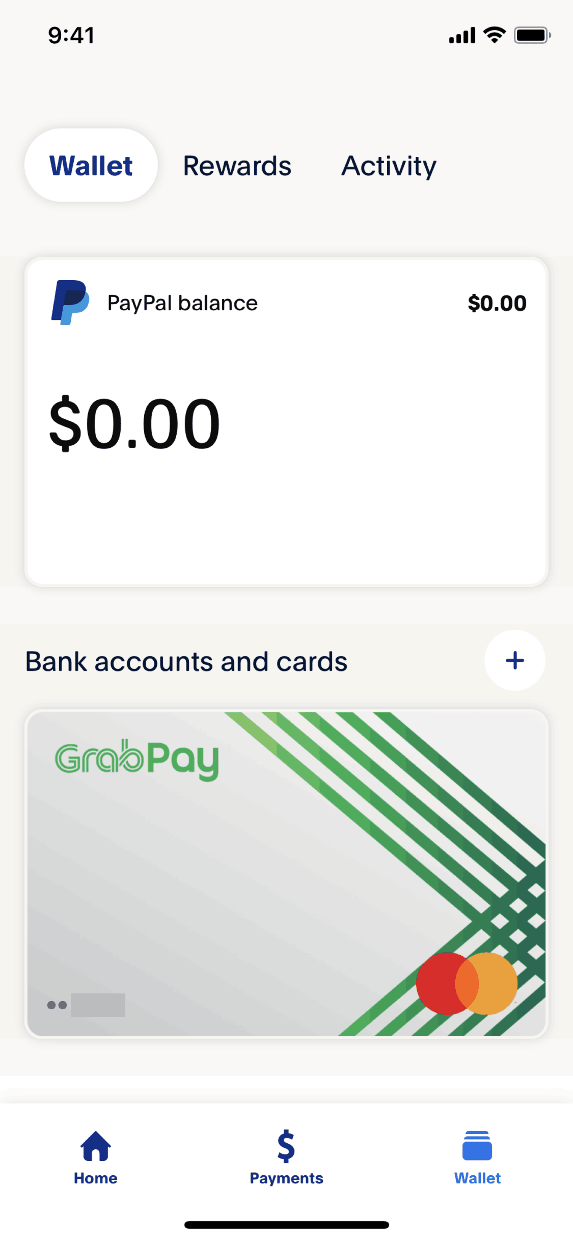 PayPal iOS Finance interface screenshot 5