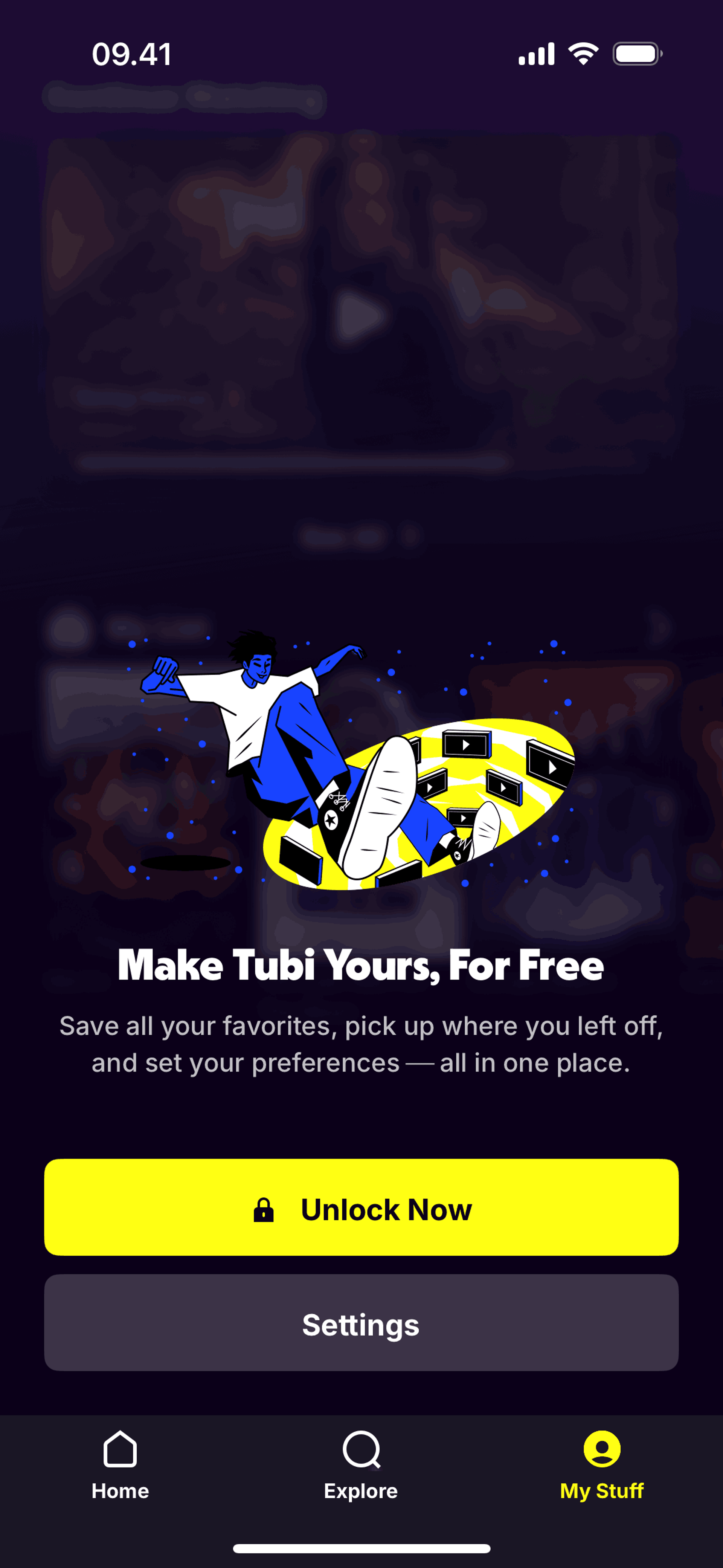 Tubi iOS Entertainment interface screenshot 13