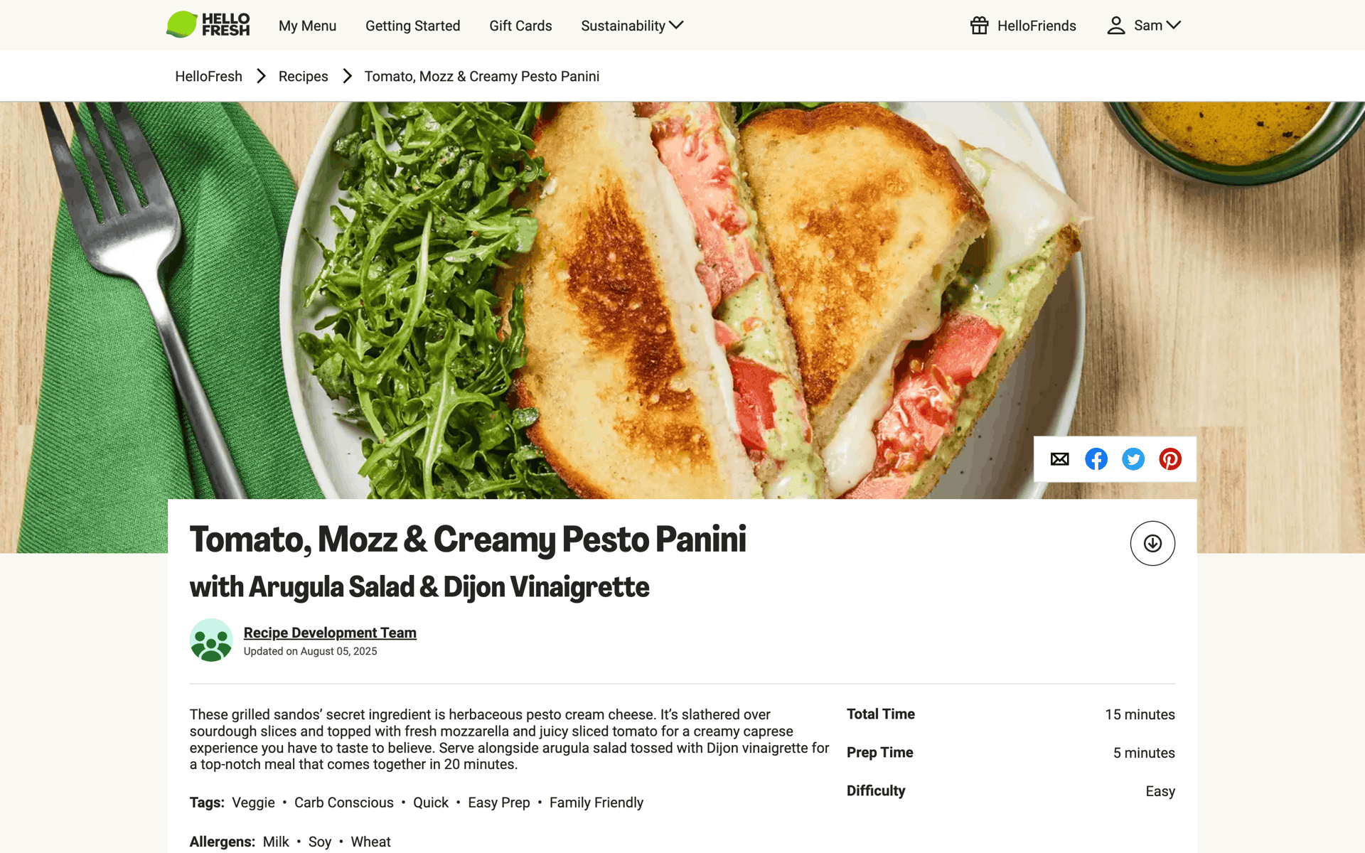 HelloFresh Web Lifestyle interface screenshot 21