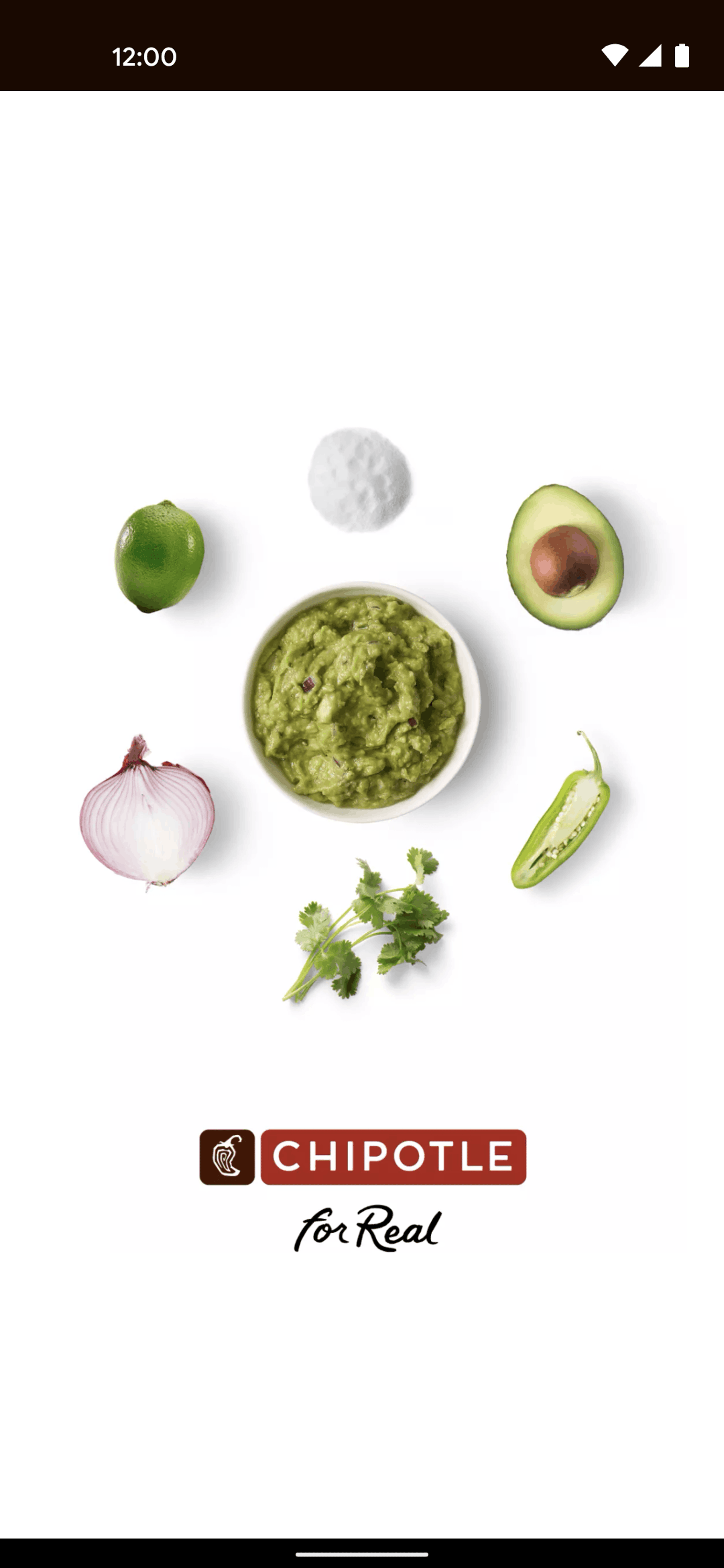 Chipotle Android Food & Drink interface screenshot 1