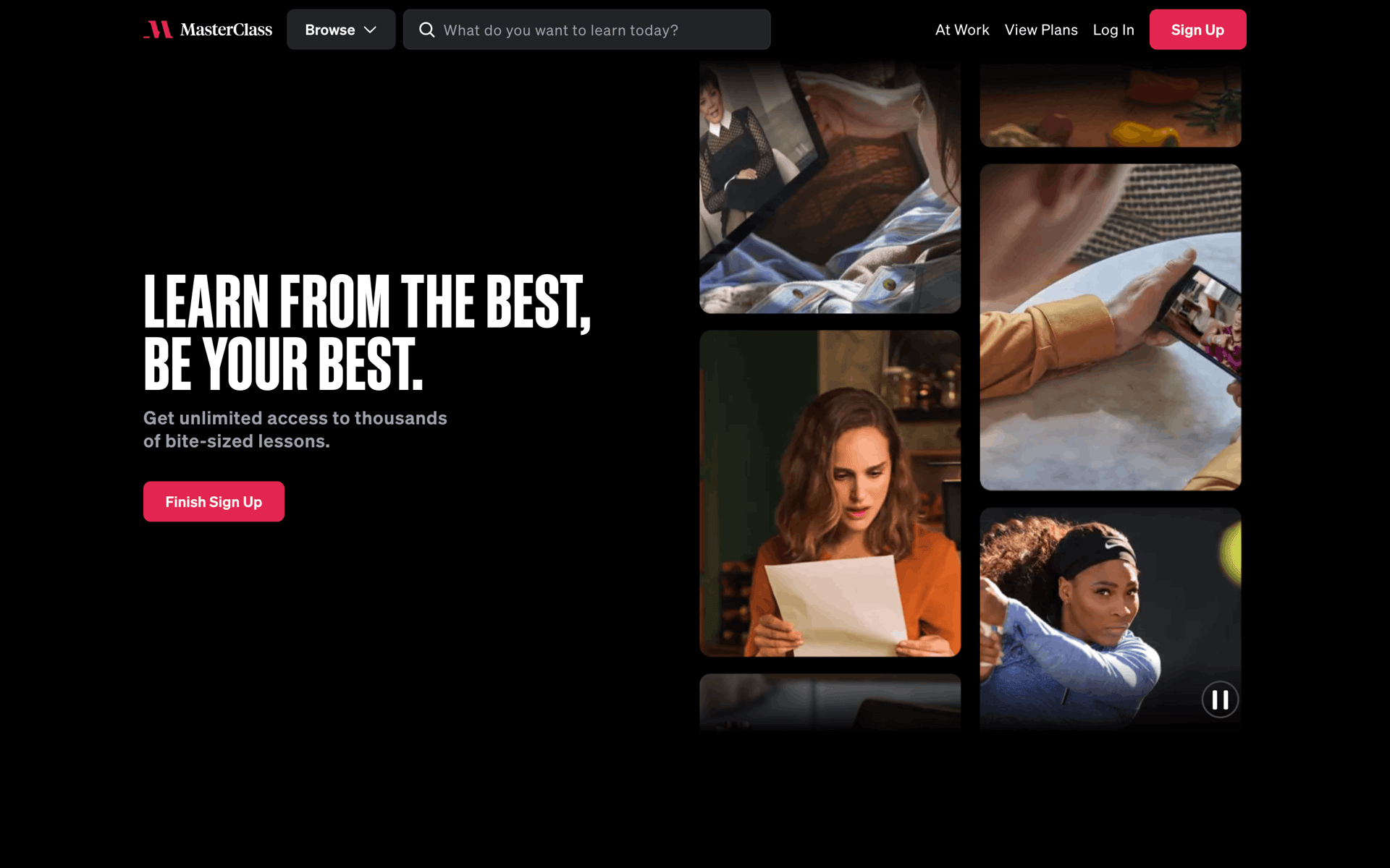 MasterClass Web Business interface screenshot 1