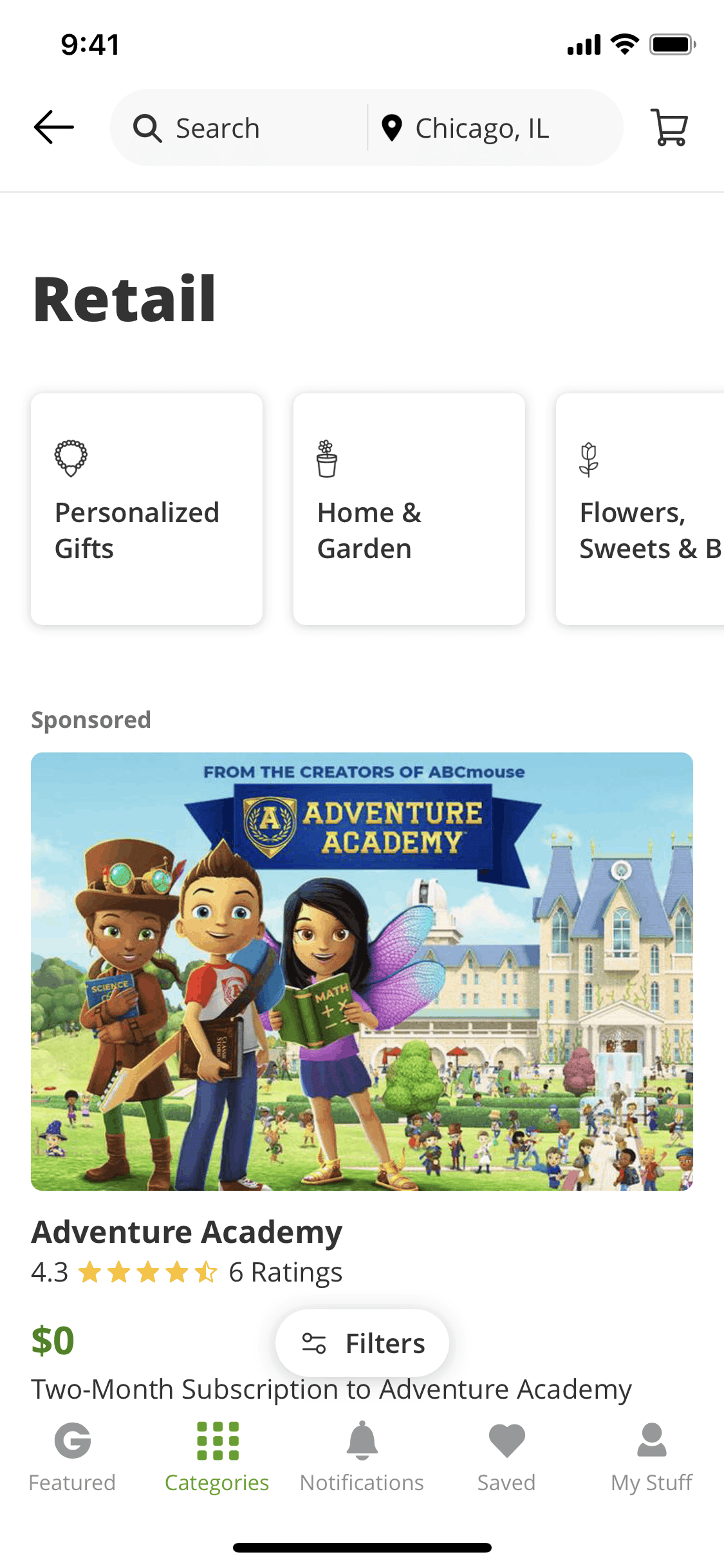 Groupon iOS Shopping interface screenshot 17