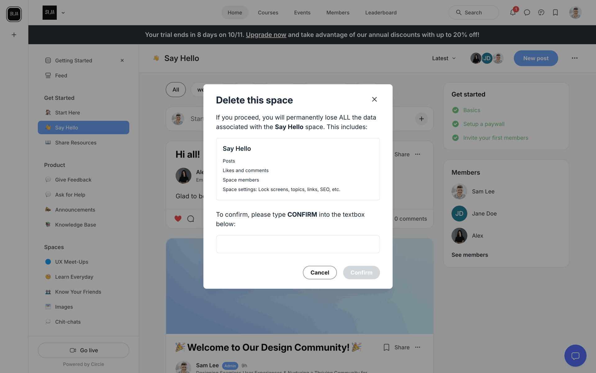 Circle Web Social Networking interface screenshot 6