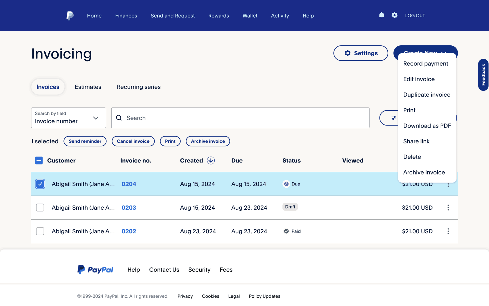 PayPal Web Finance interface screenshot 22
