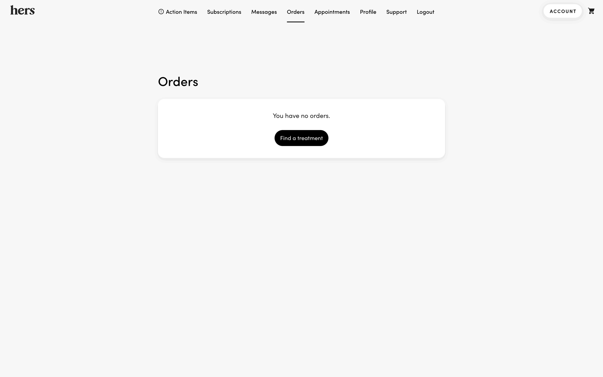 Hers Web Medical interface screenshot 8