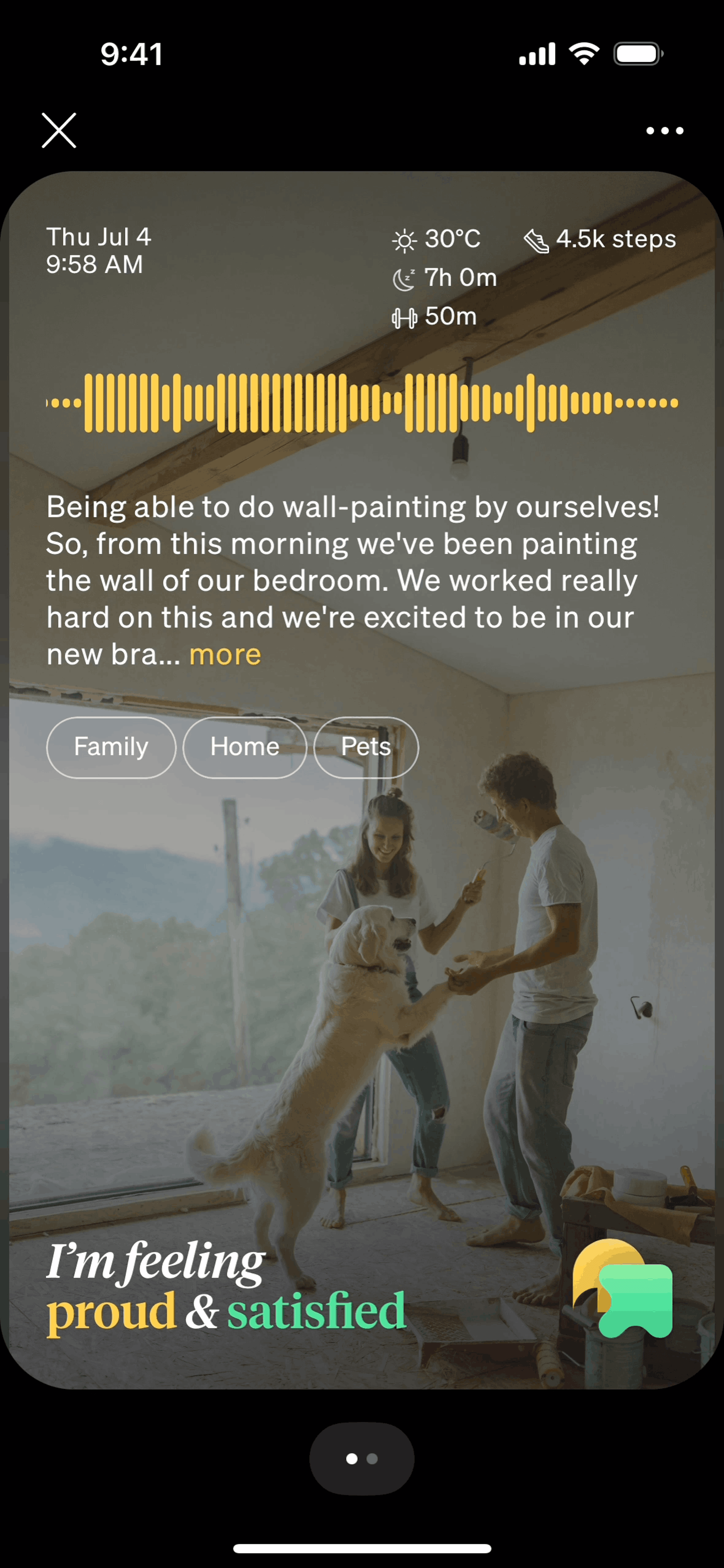 How We Feel iOS Health & Fitness interface screenshot 9