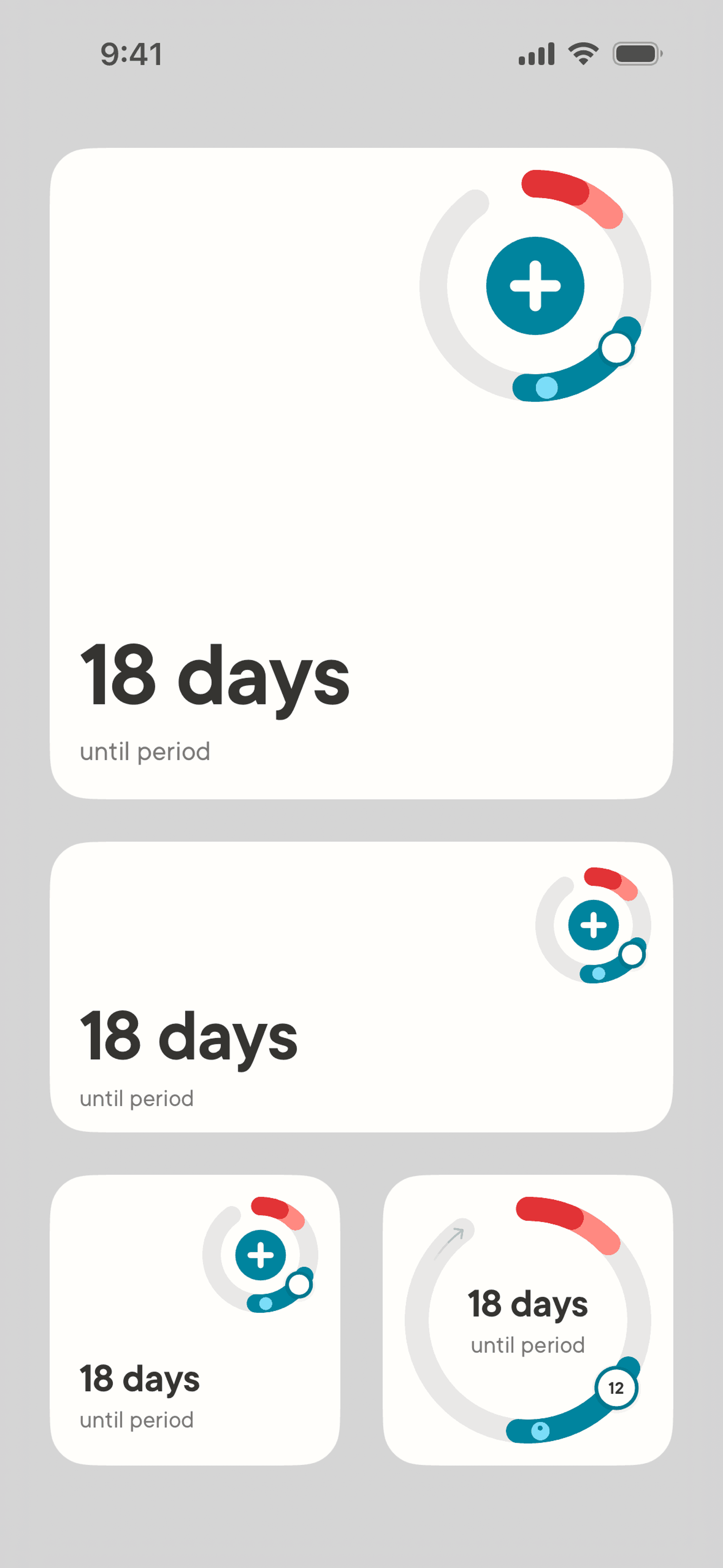 Clue iOS Health & Fitness interface screenshot 1