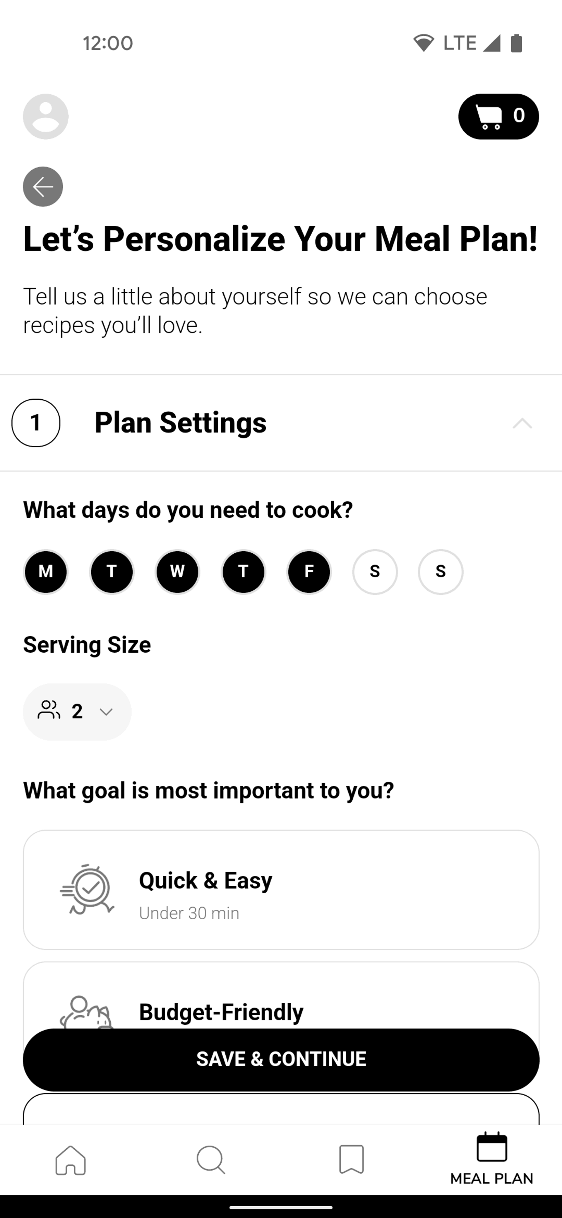 SideChef Android Food & Drink interface screenshot 19