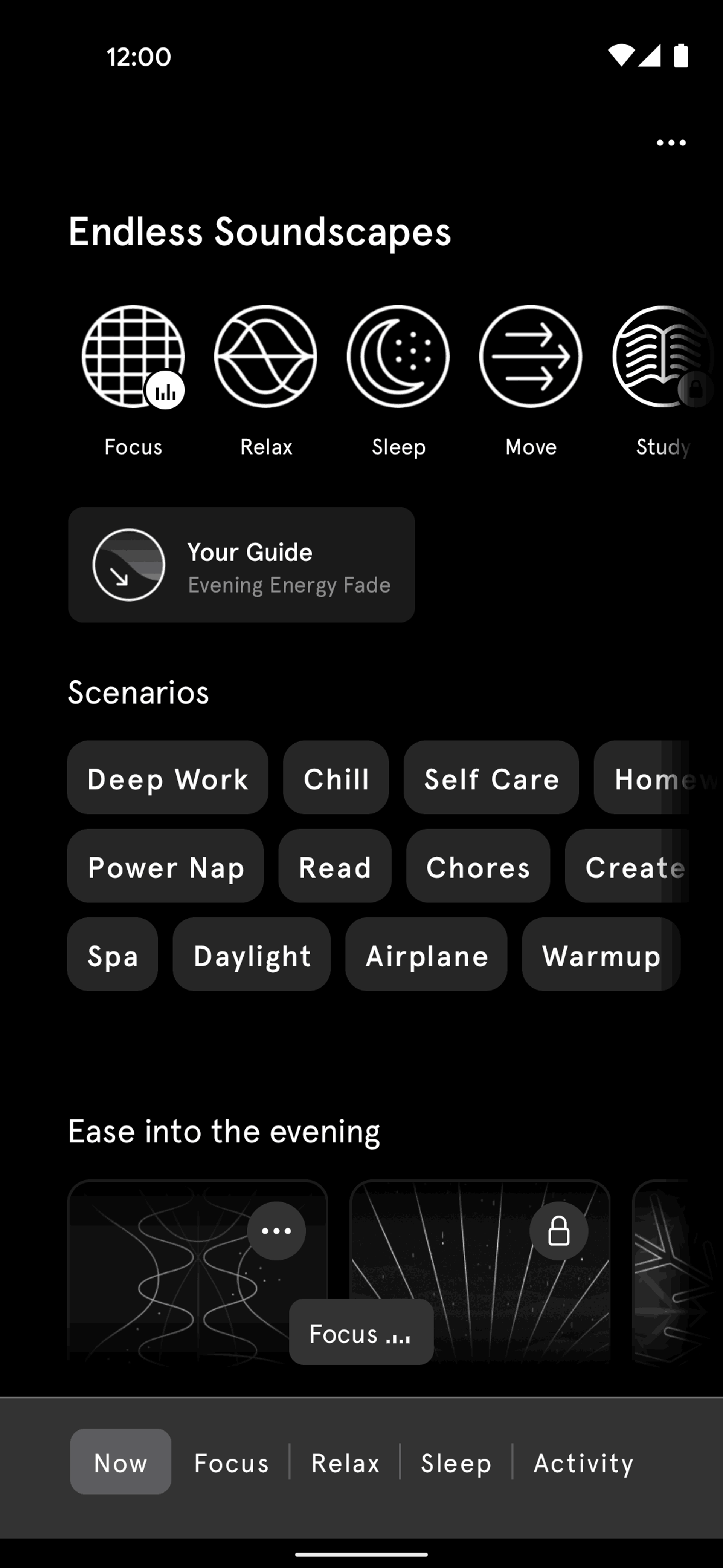 Endel Android Health & Fitness interface screenshot 10
