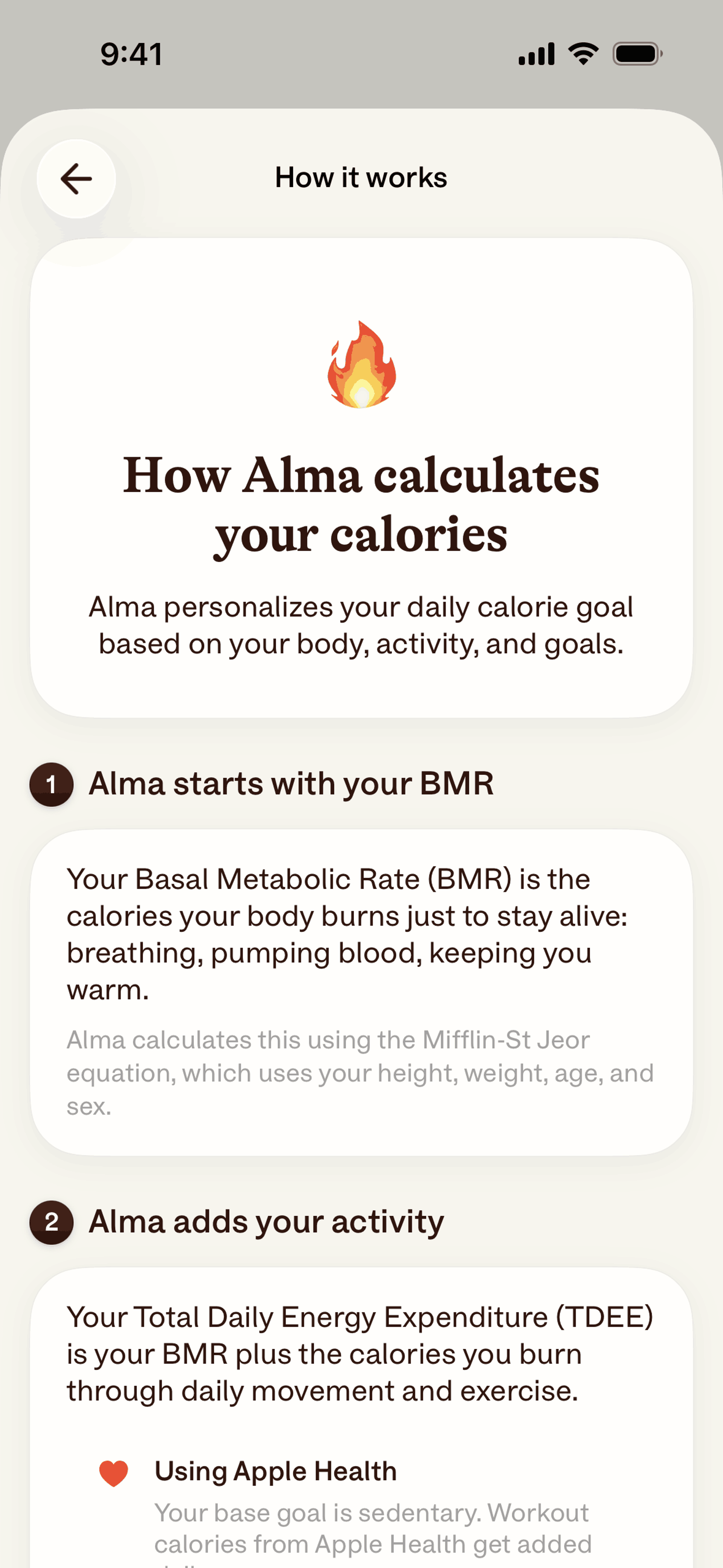 Alma iOS AI interface screenshot 6