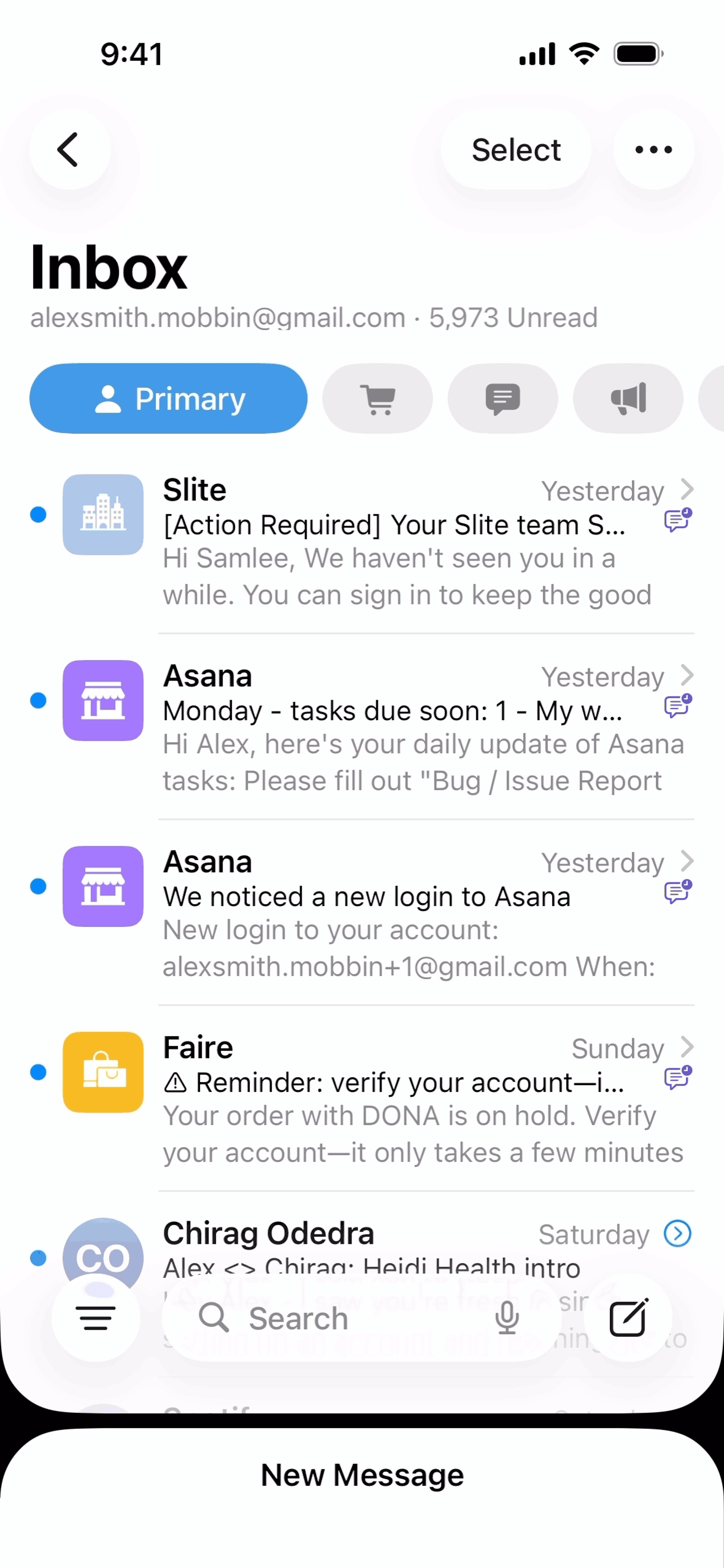 Apple Mail iOS Productivity interface screenshot 24