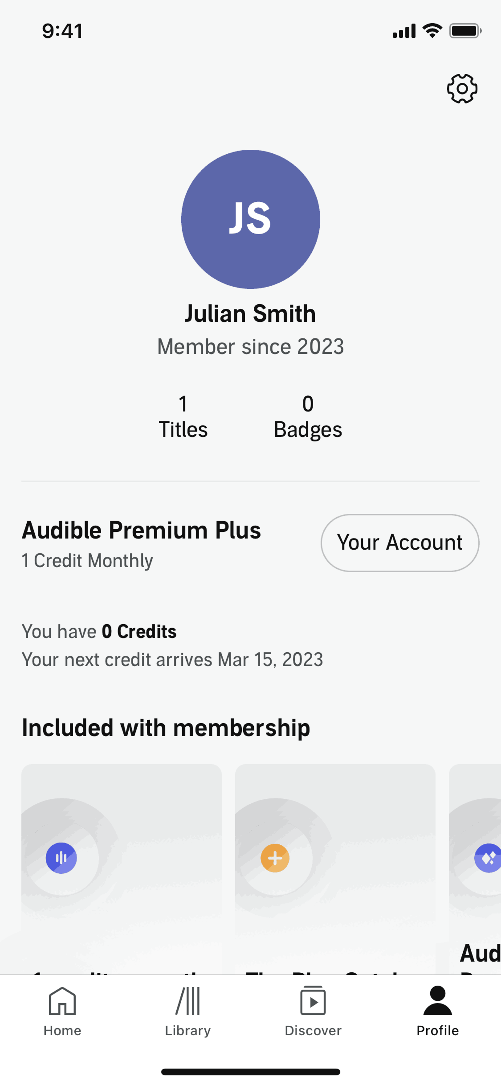 Audible iOS Entertainment interface screenshot 4