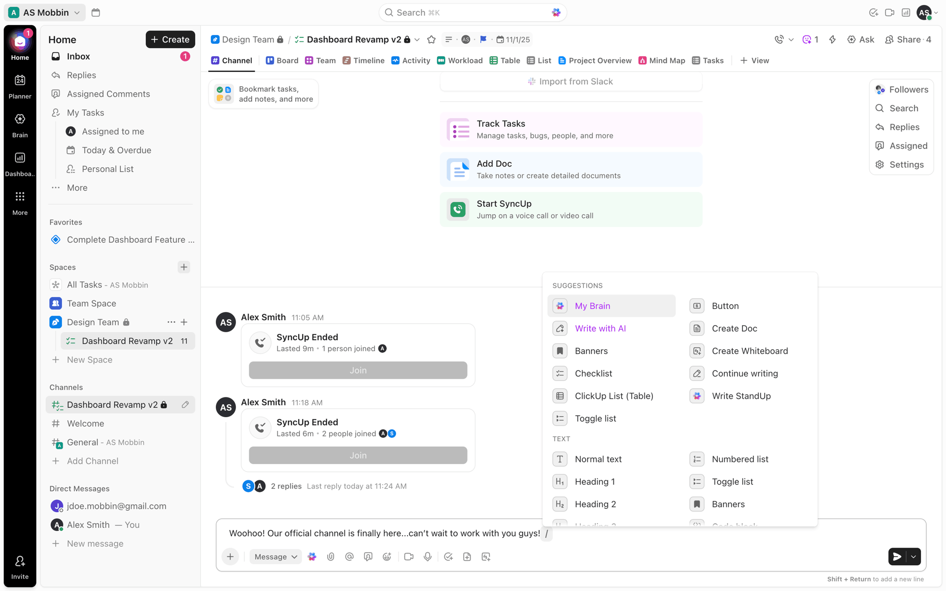 ClickUp Web Business interface screenshot 16