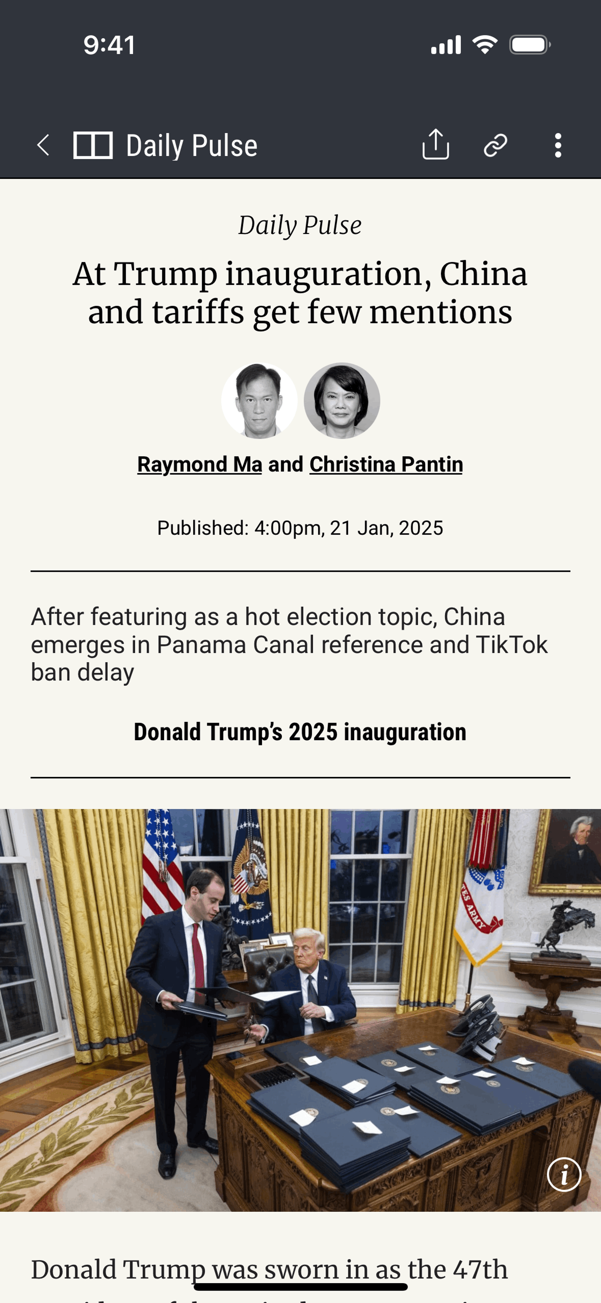 South China Morning Post iOS News interface screenshot 23