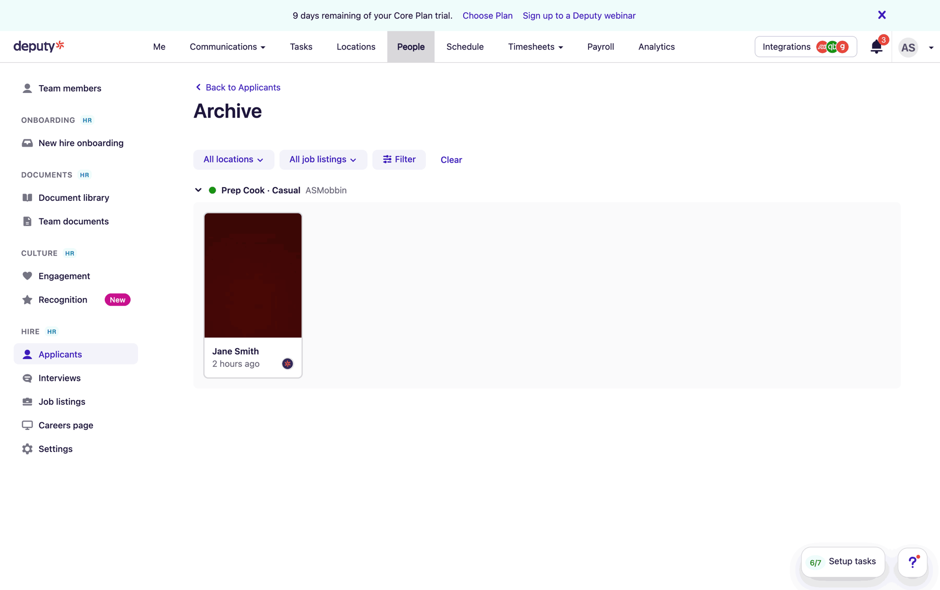 Deputy Web workforce management interface screenshot 23
