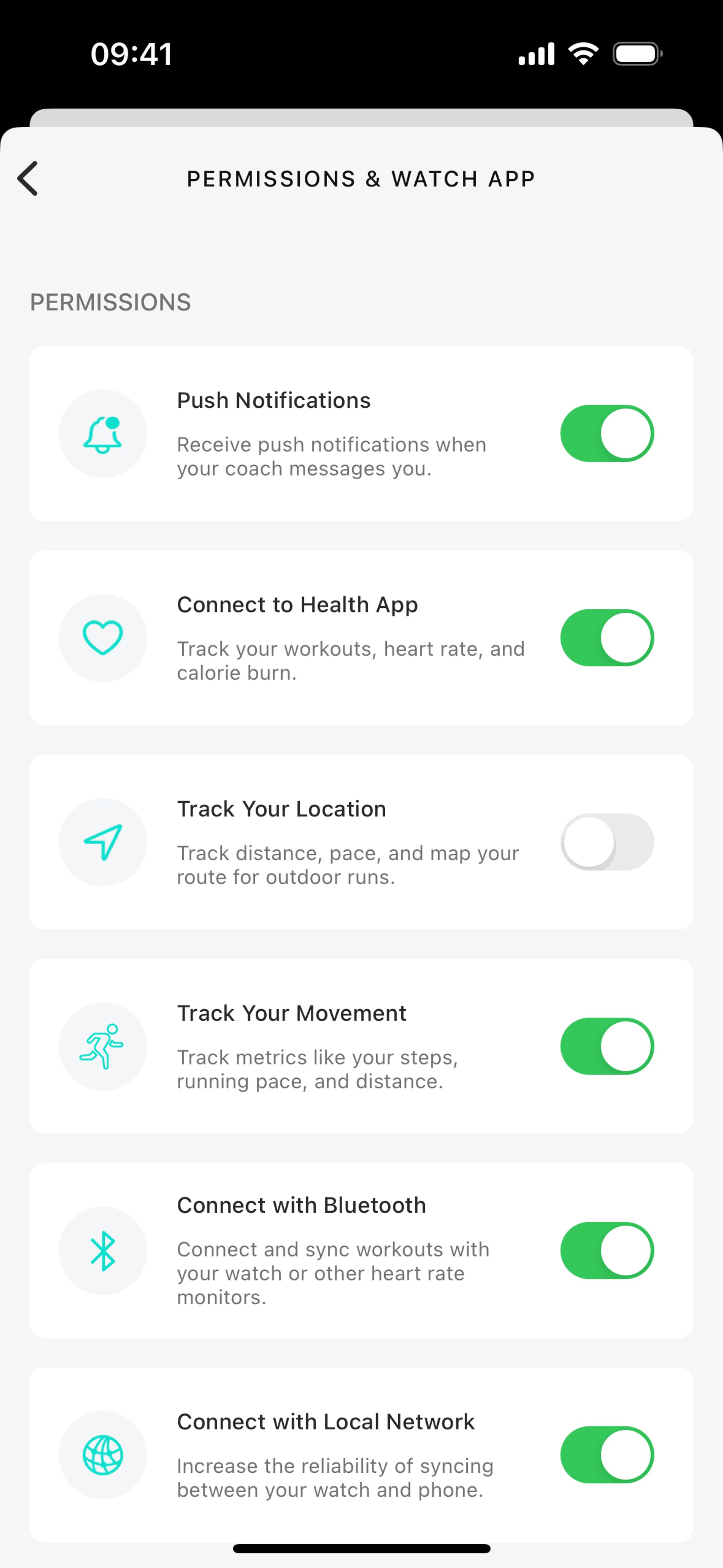 Future iOS Sports interface screenshot 7