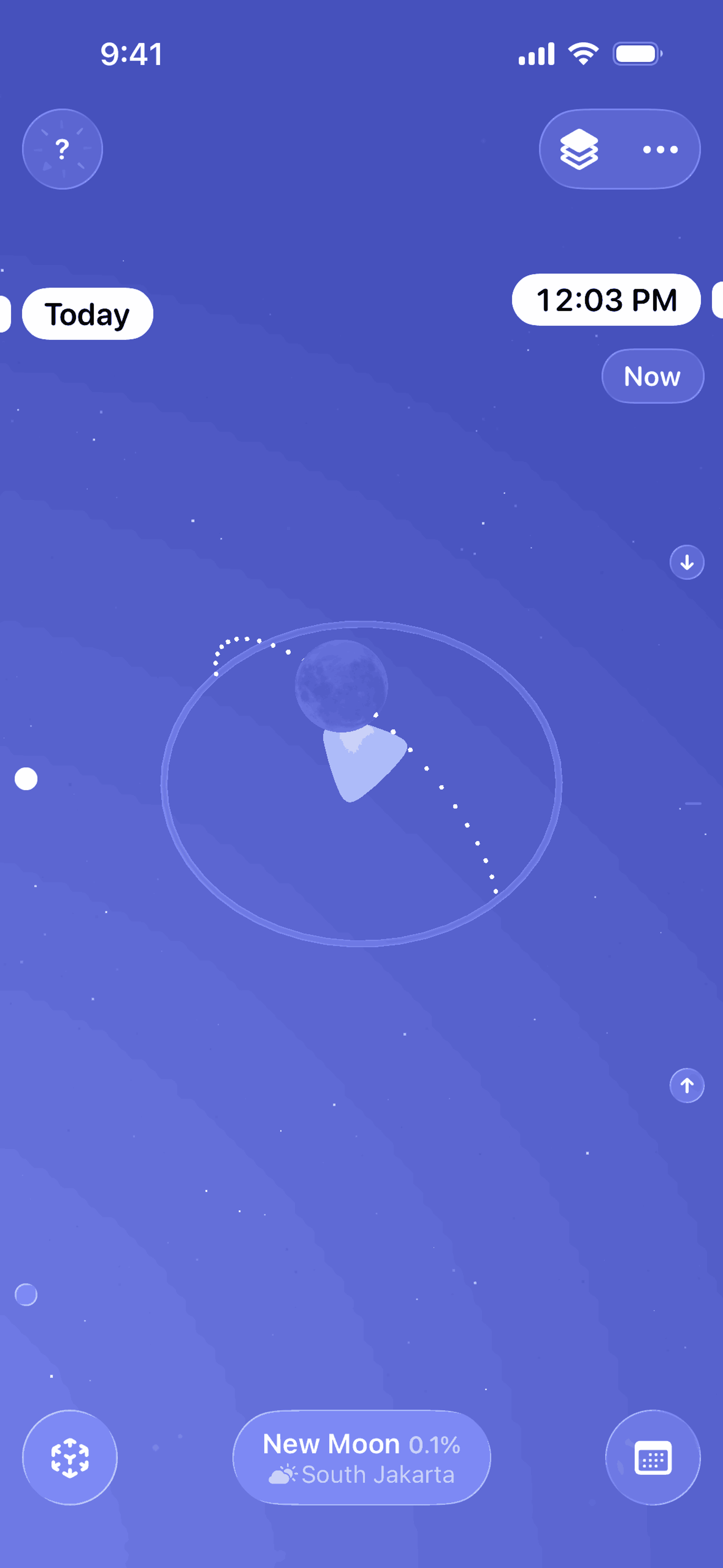 Moonlitt iOS night interface screenshot 7