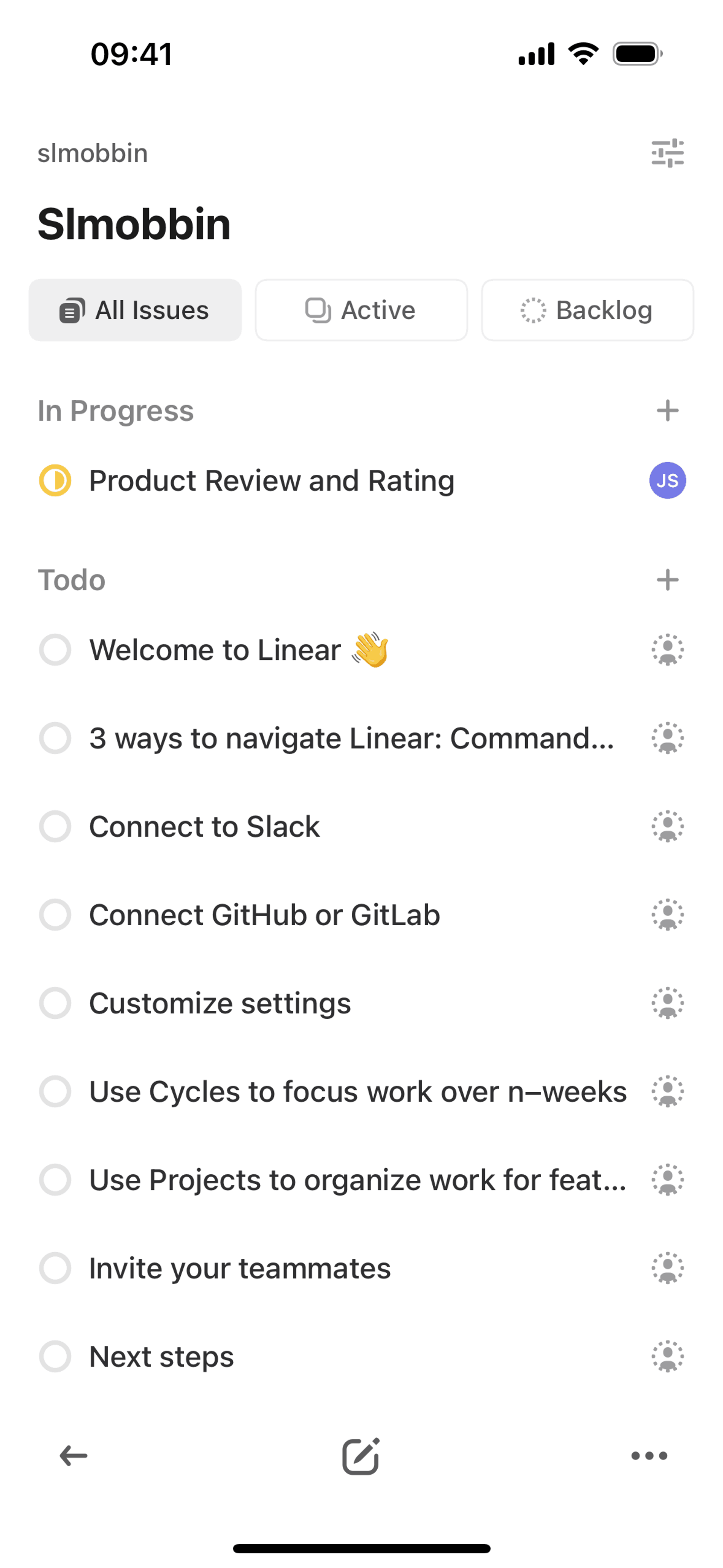 Linear iOS Developer Tools interface screenshot 21