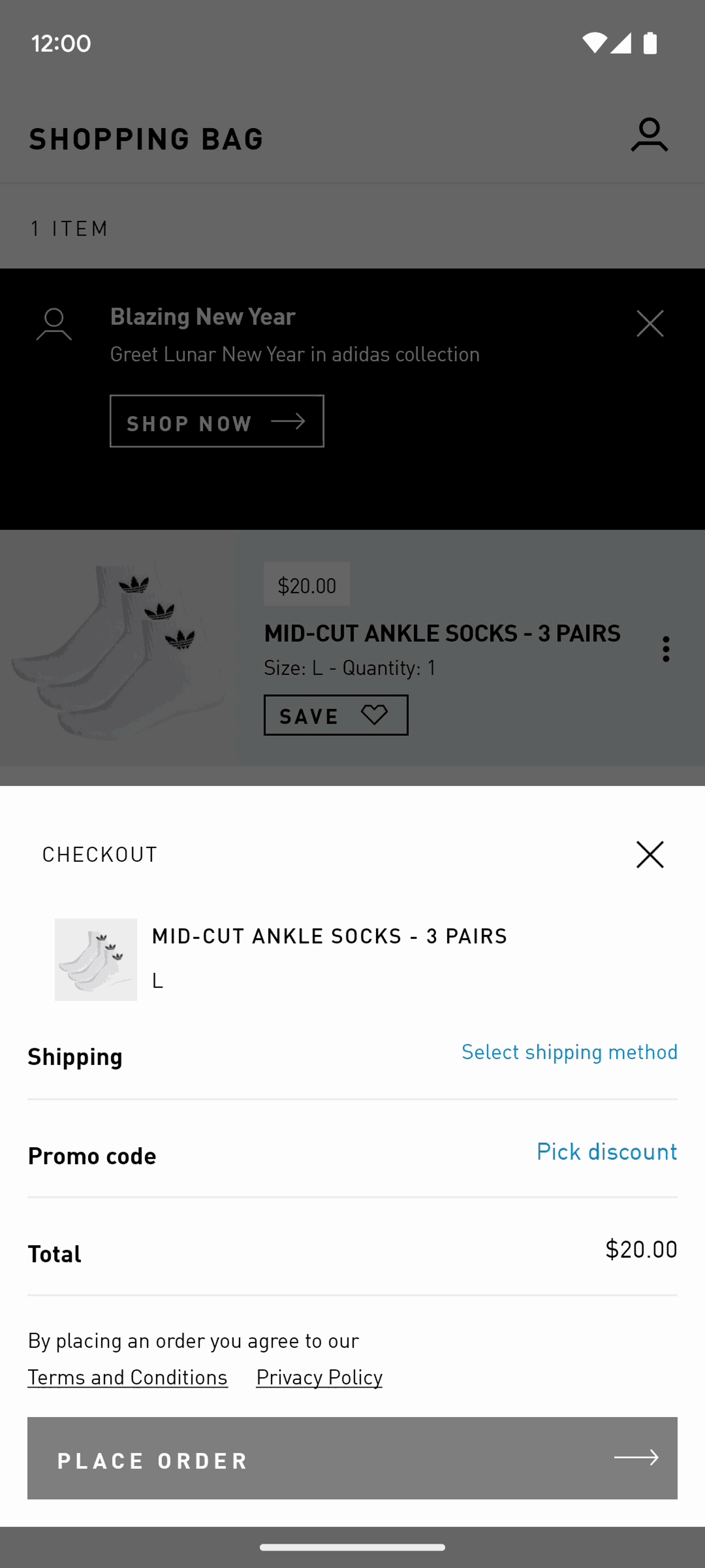 adidas Android Shopping interface screenshot 16