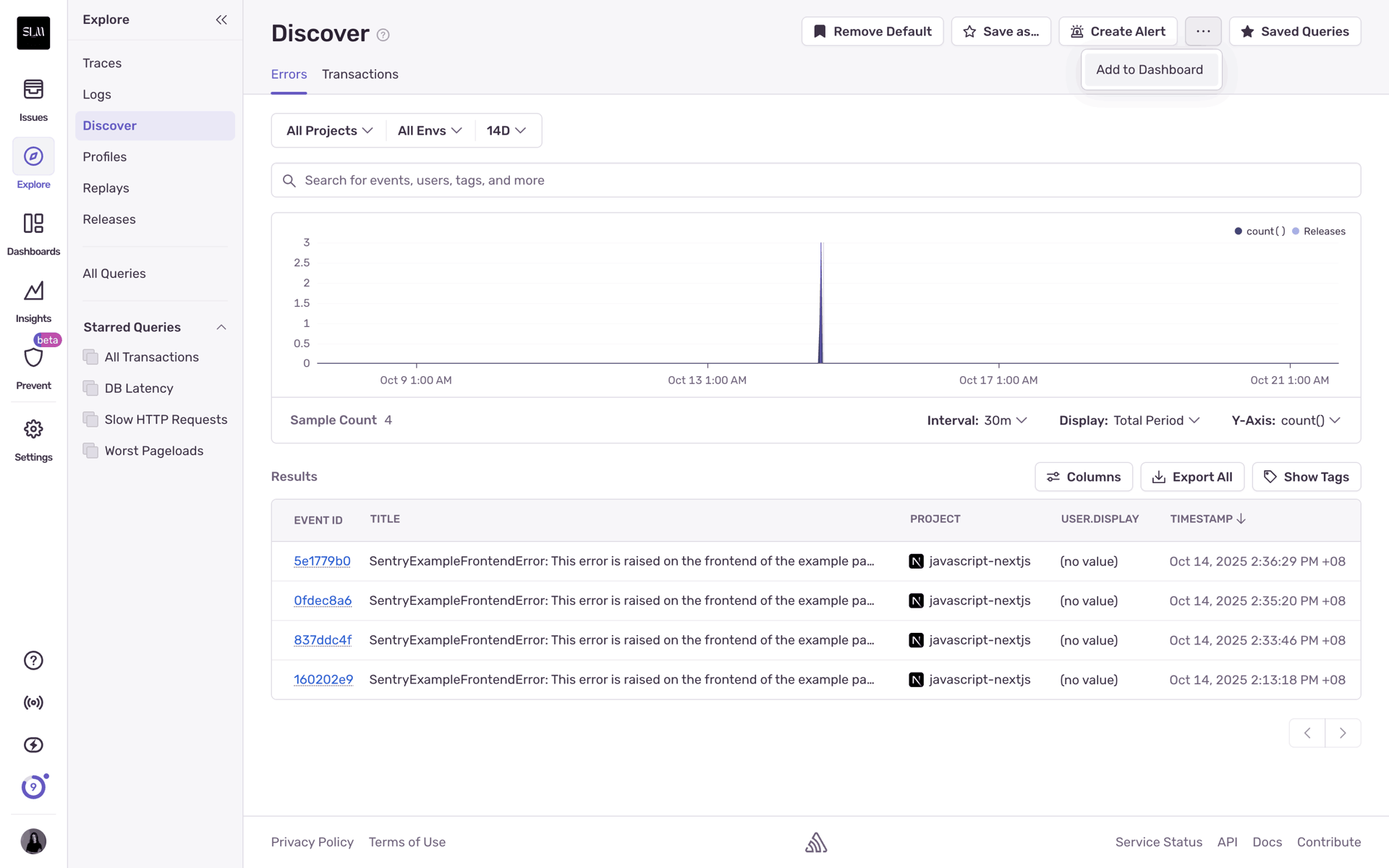 Sentry Web Developer Tools interface screenshot 10